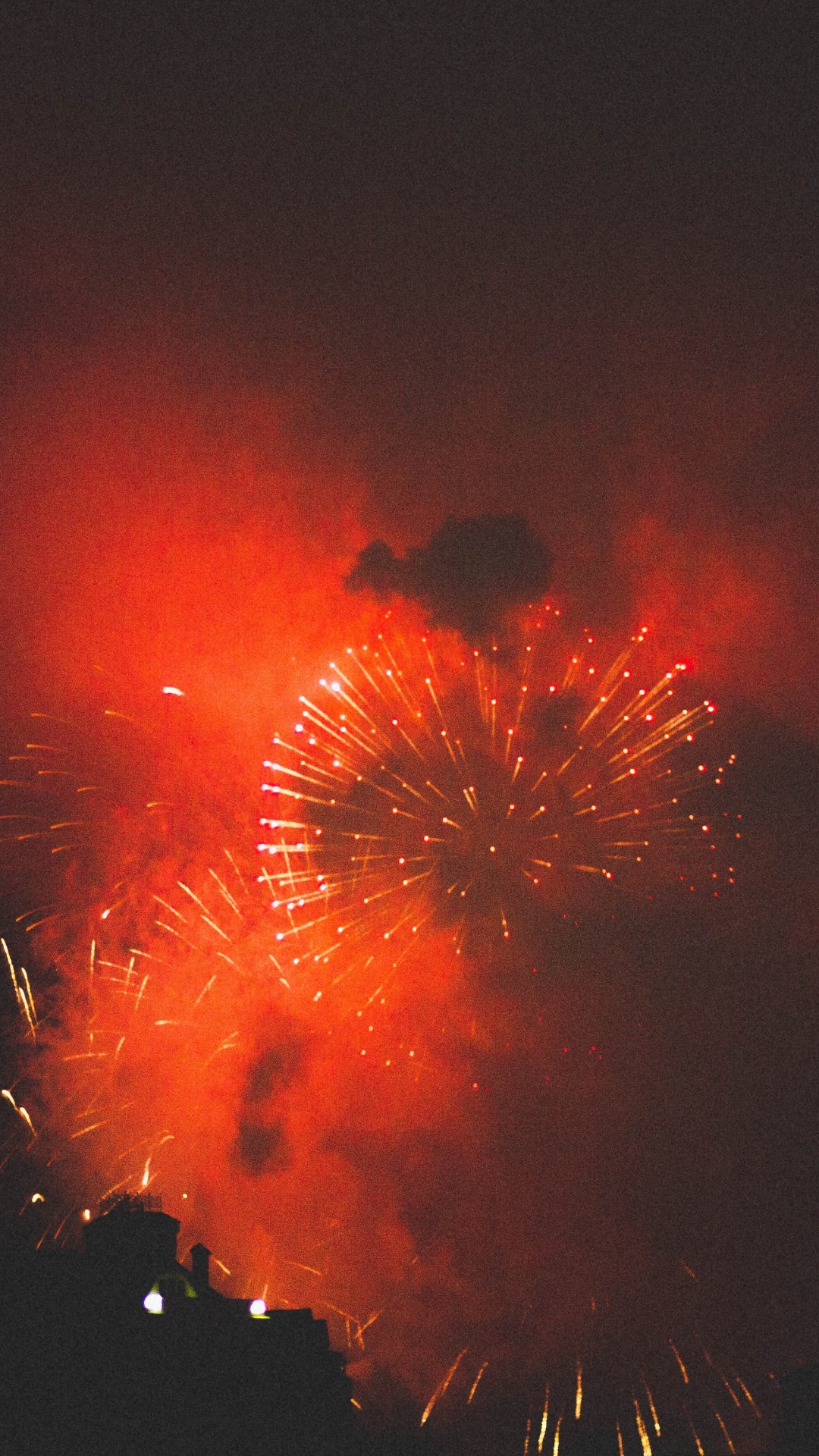 Fireworks, Diwali, New Years Eve, Midnight, Night. Wallpaper in 1080x1920 Resolution