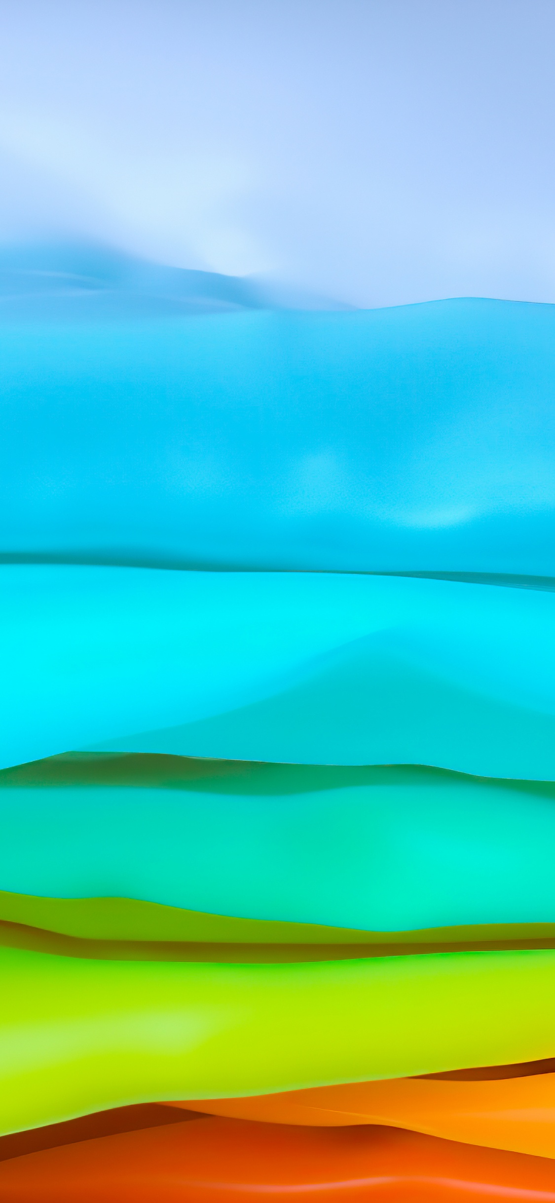 Azure, Rectangle, Textile, Paint, Aqua. Wallpaper in 1125x2436 Resolution