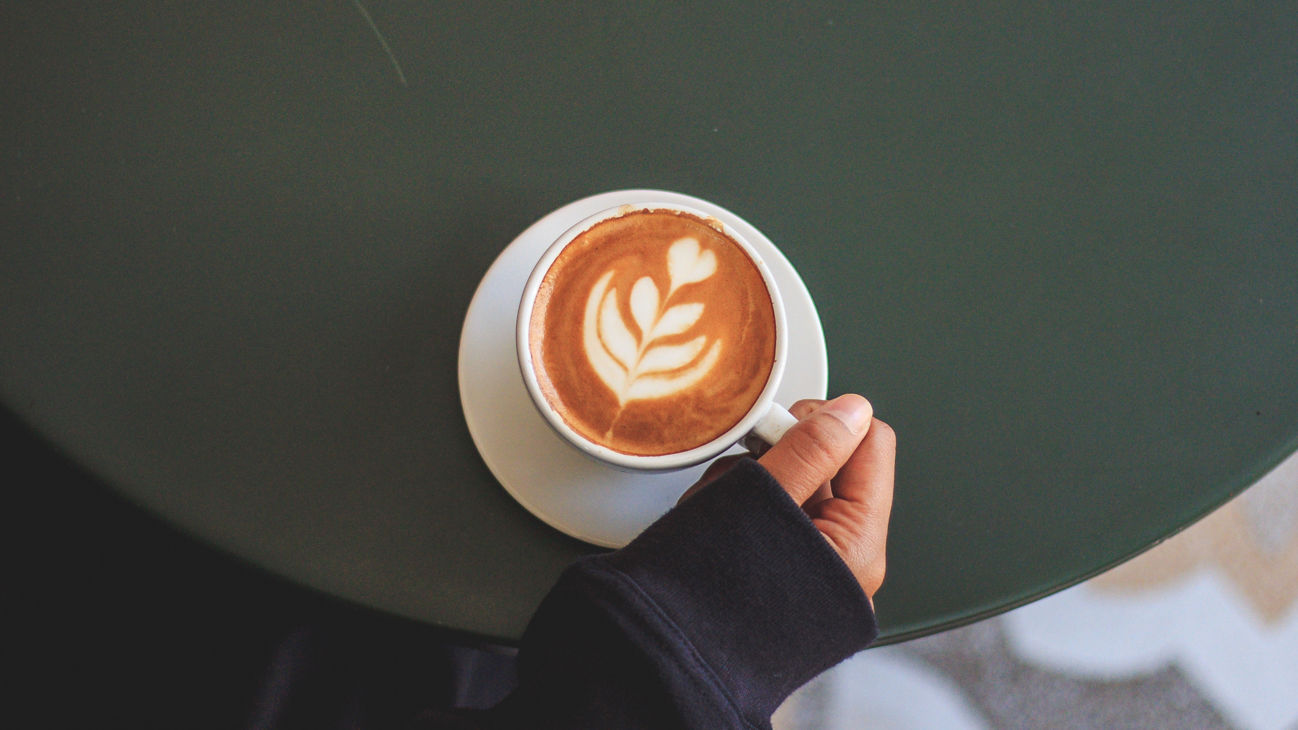 拿铁咖啡, 咖啡杯, 平白, Caff玛奇雅朵咖啡, Cortado 壁纸 2560x1440 允许