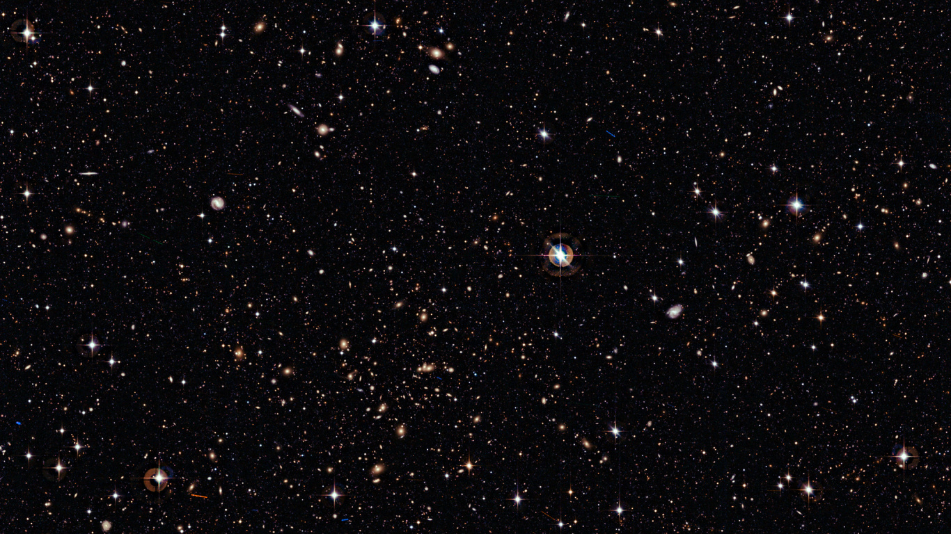 Estrellas Blancas y Negras en el Cielo. Wallpaper in 1366x768 Resolution