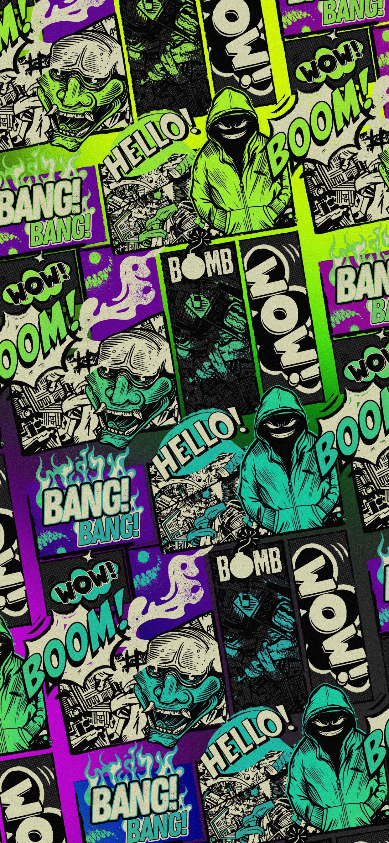 Comic Book, Design, Wisgoon - Social Network, Graphic Design, Graphics. Wallpaper in 1242x2688 Resolution