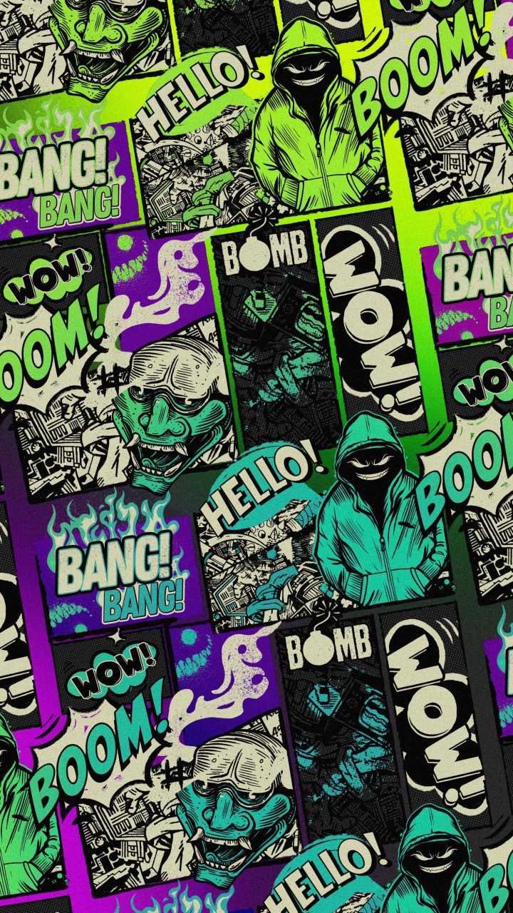 Comic Book, Design, Wisgoon - Social Network, Graphic Design, Graphics. Wallpaper in 720x1280 Resolution