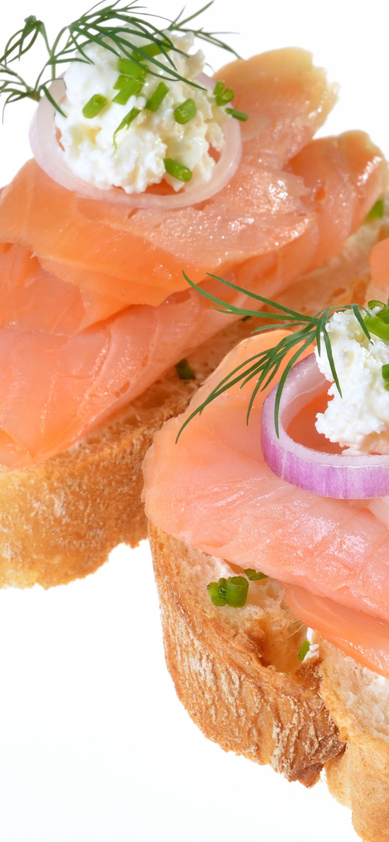 Geschnittenes Brot Mit Geschnittenen Tomaten Und Grünem Blattgemüse. Wallpaper in 1242x2688 Resolution