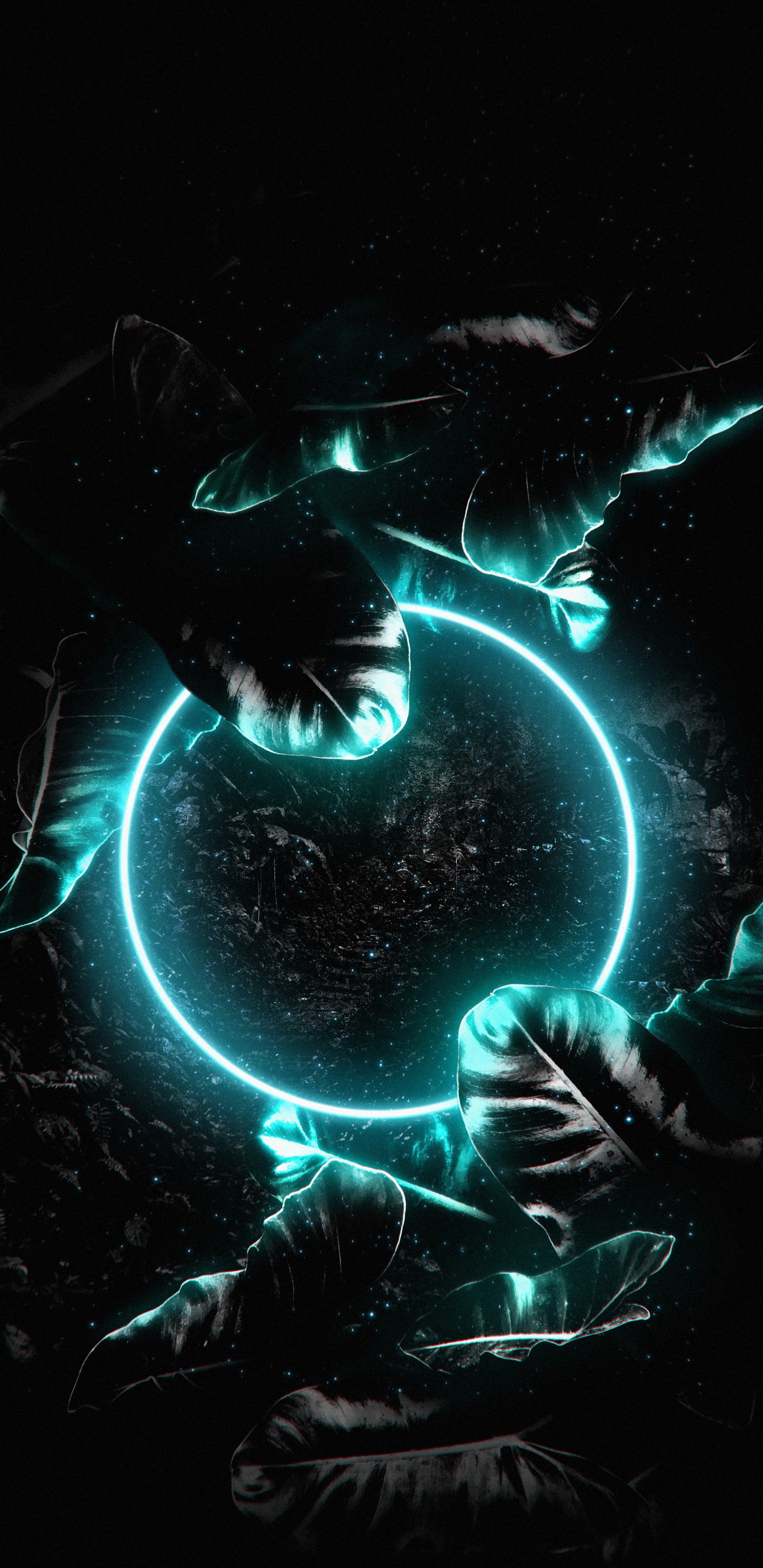 Capcut, Kunst, Electric Blue, Raum, Malerei. Wallpaper in 1440x2960 Resolution