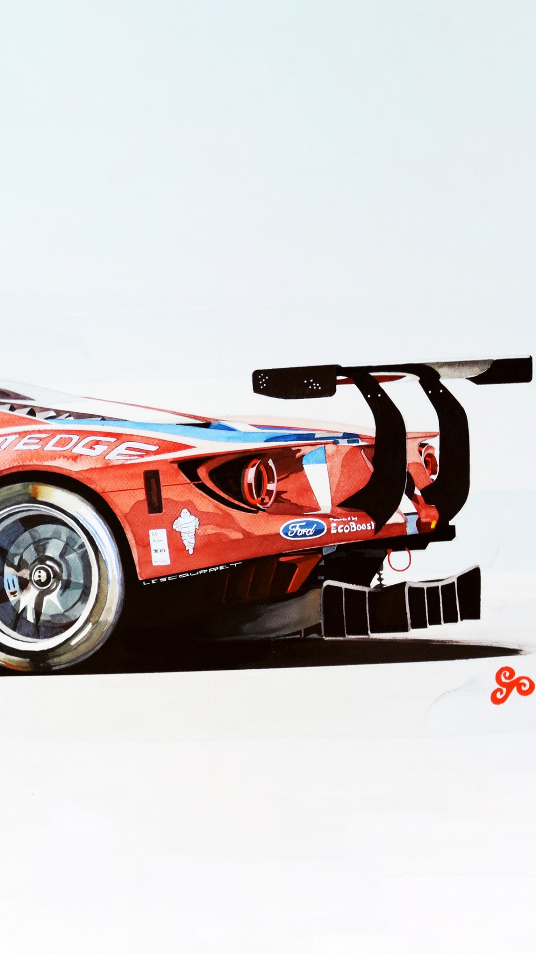 Blauer Und Roter Ferrari f 1. Wallpaper in 1080x1920 Resolution