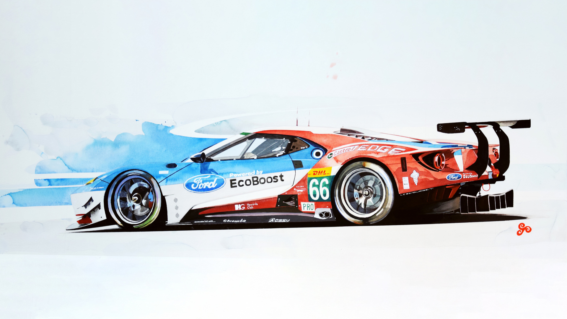 Blauer Und Roter Ferrari f 1. Wallpaper in 1920x1080 Resolution