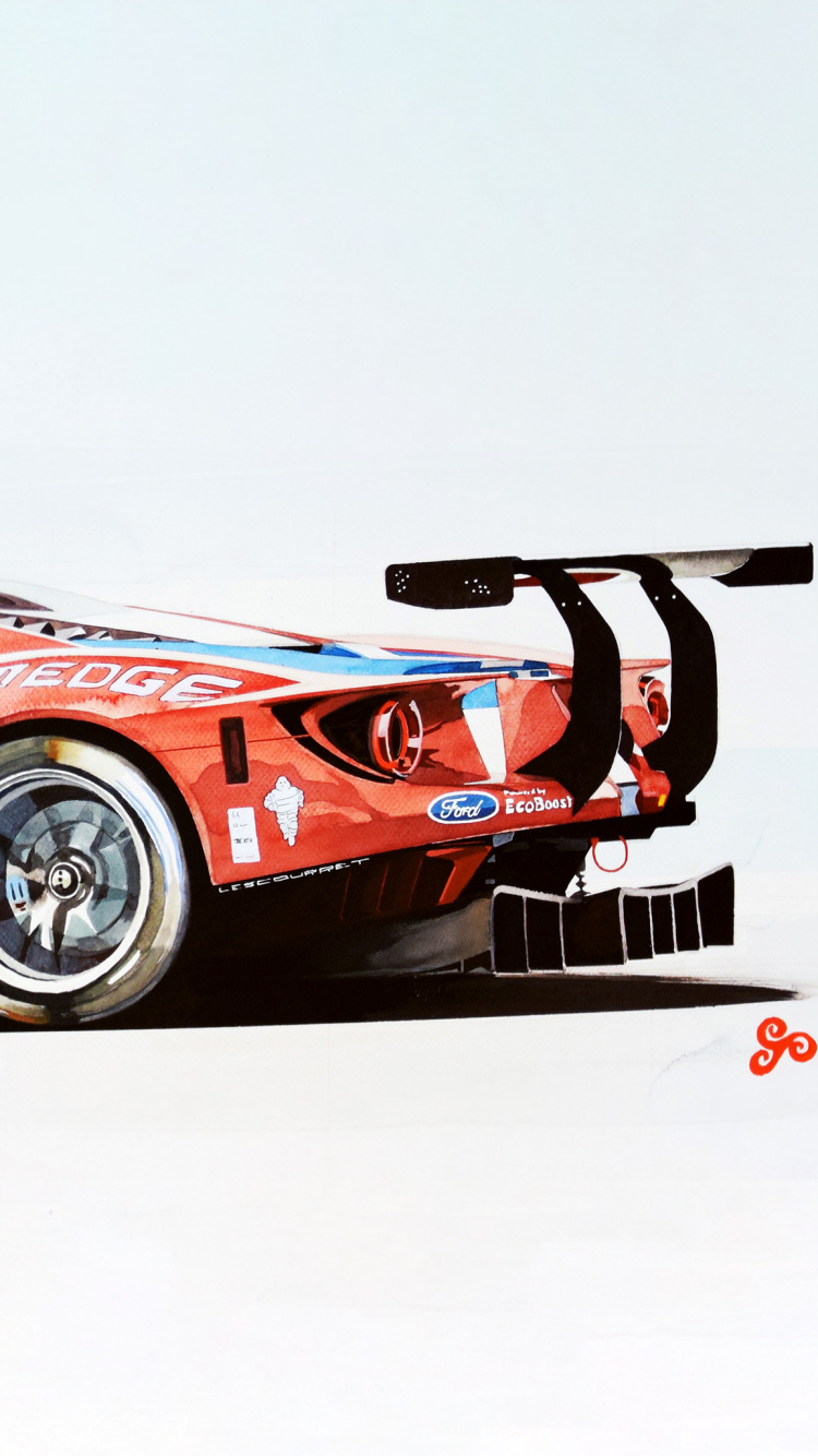 Blauer Und Roter Ferrari f 1. Wallpaper in 750x1334 Resolution