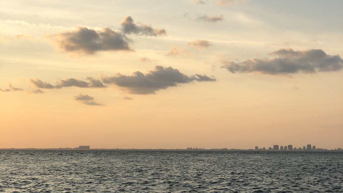 大海, 流体, 液体, 水资源, 地平线 壁纸 1366x768 允许