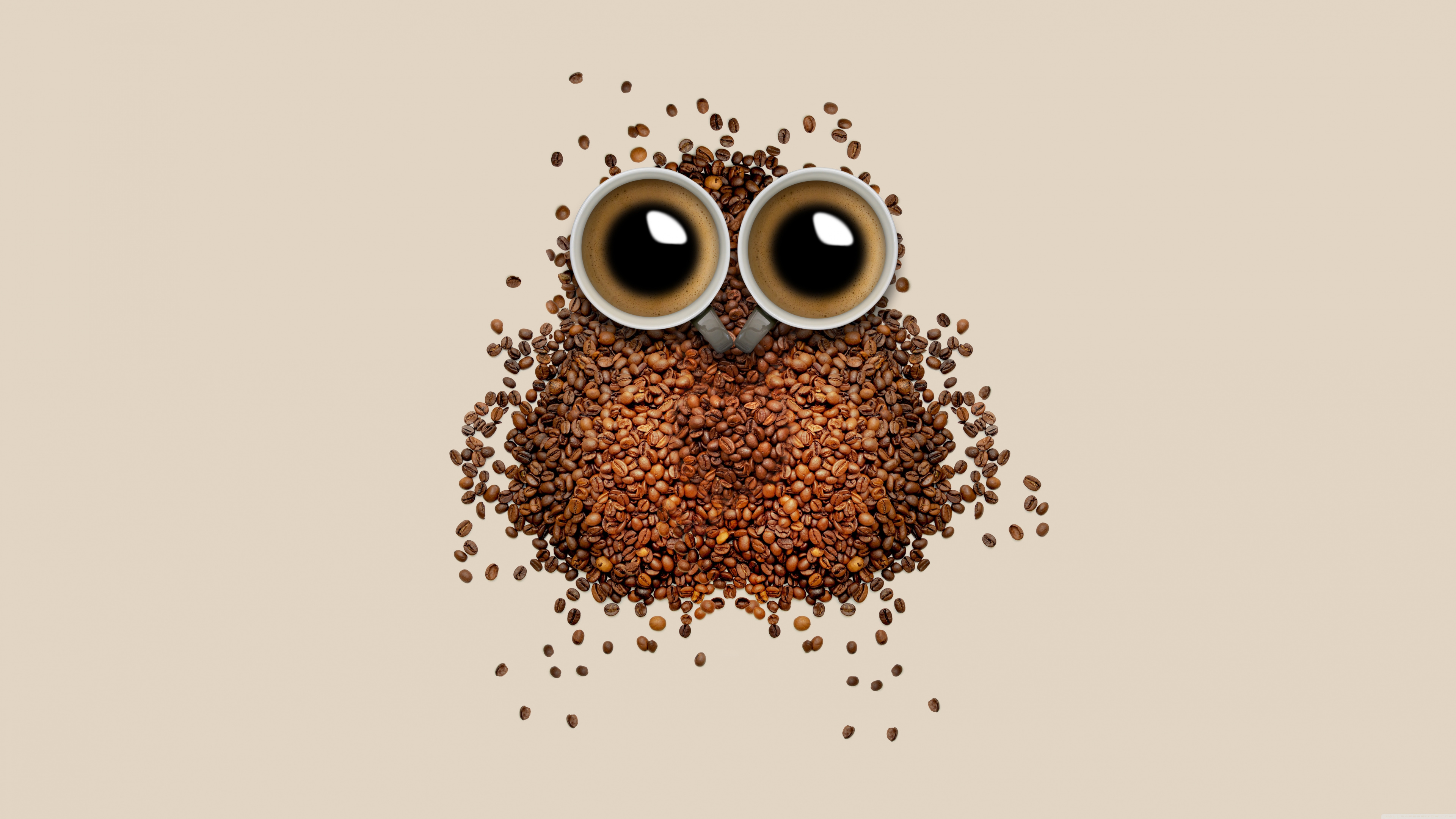 Cuentas Redondas Marrones y Negras. Wallpaper in 3840x2160 Resolution