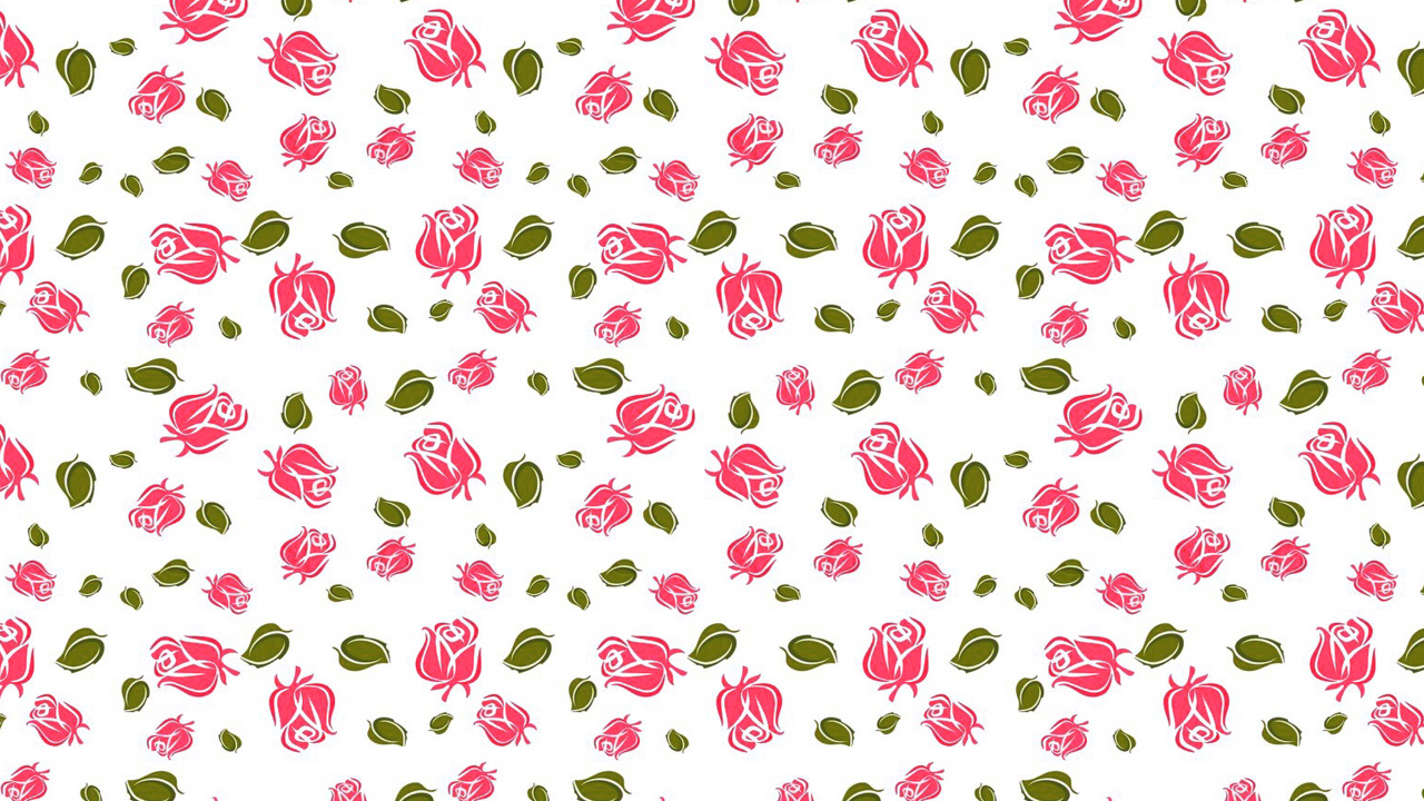 Ilustración de Corazones y Corazones Rosa y Verde Blanco. Wallpaper in 1280x720 Resolution