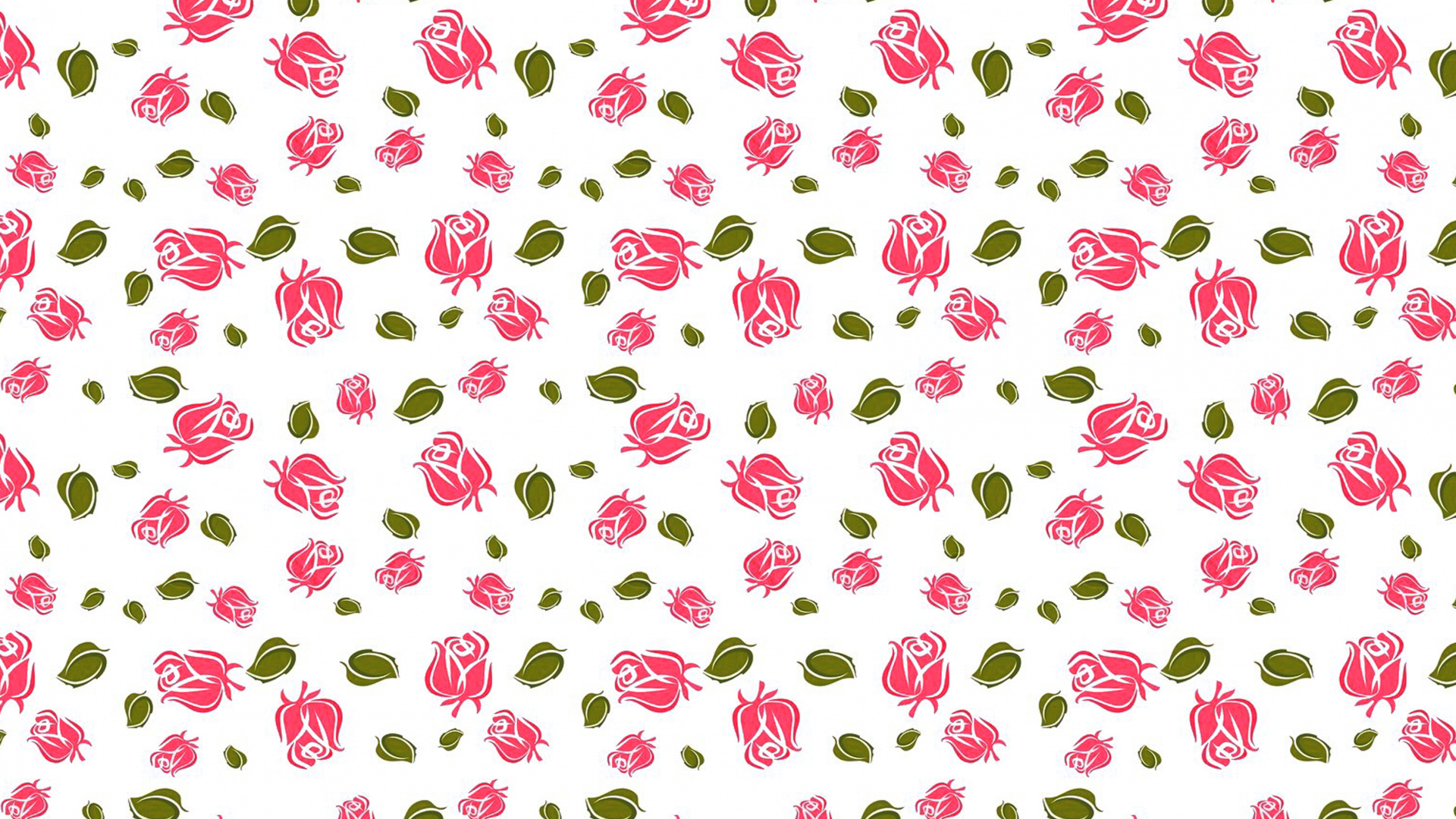 White Pink and Green Hearts and Hearts Illustration. Wallpaper in 1920x1080 Resolution