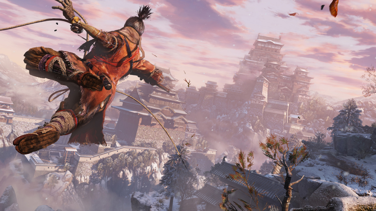 Sekiro: Shadows Die Twice, Playstation 4, Pc-Spiel, Mythologie, Illustration. Wallpaper in 1280x720 Resolution
