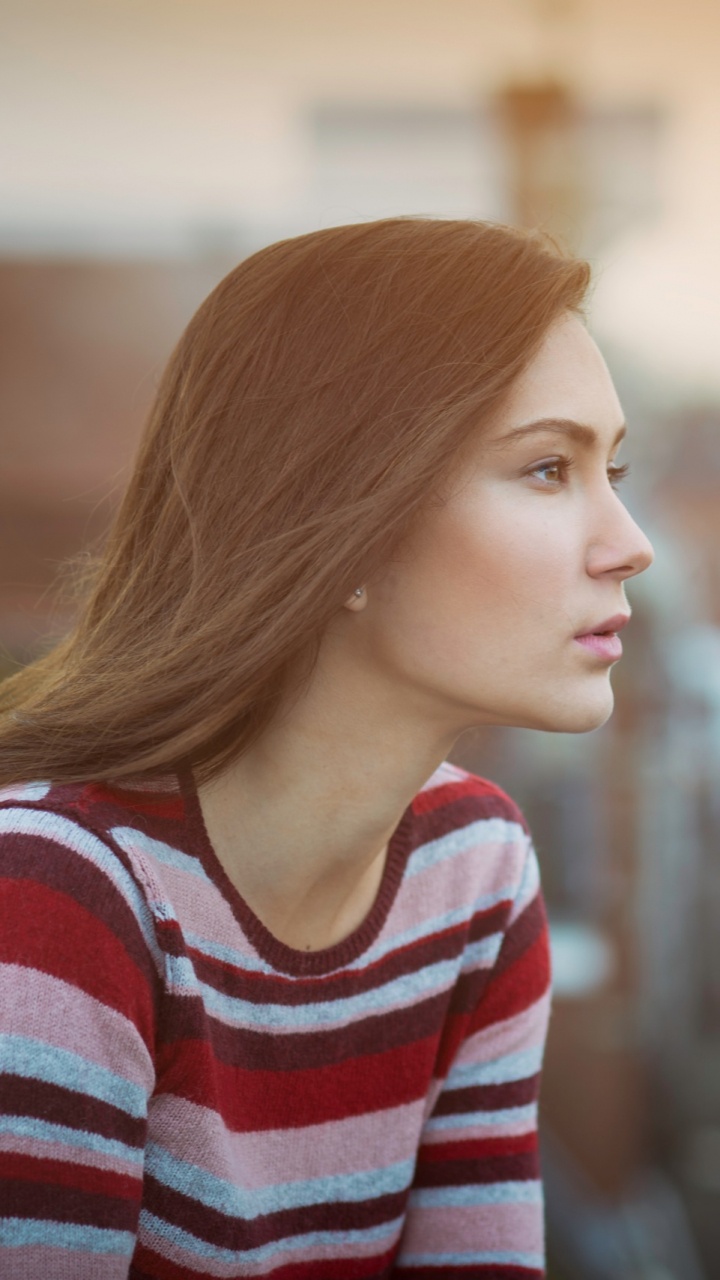 Cityscape, Hair, Face, Beauty, Red. Wallpaper in 720x1280 Resolution