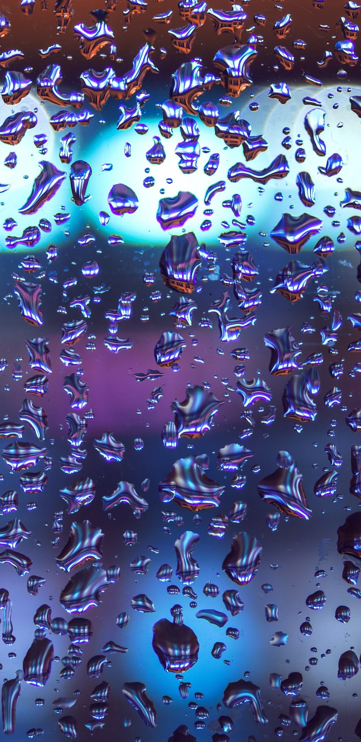 Lluvia, Azul, Agua, Morado, Líquido de la Burbuja. Wallpaper in 1440x2960 Resolution