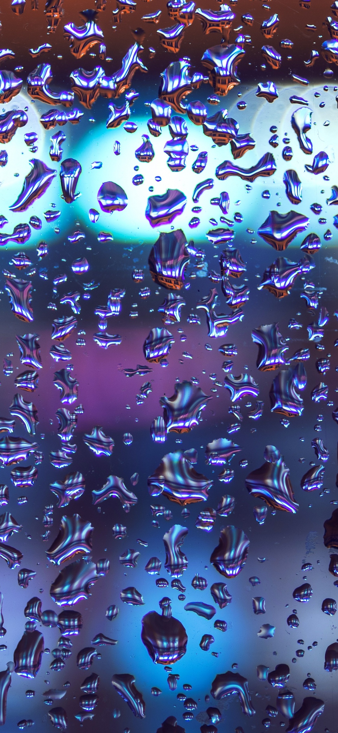 紫色的, 放下, 液泡沫, 电蓝色的, 紫罗兰色 壁纸 1125x2436 允许