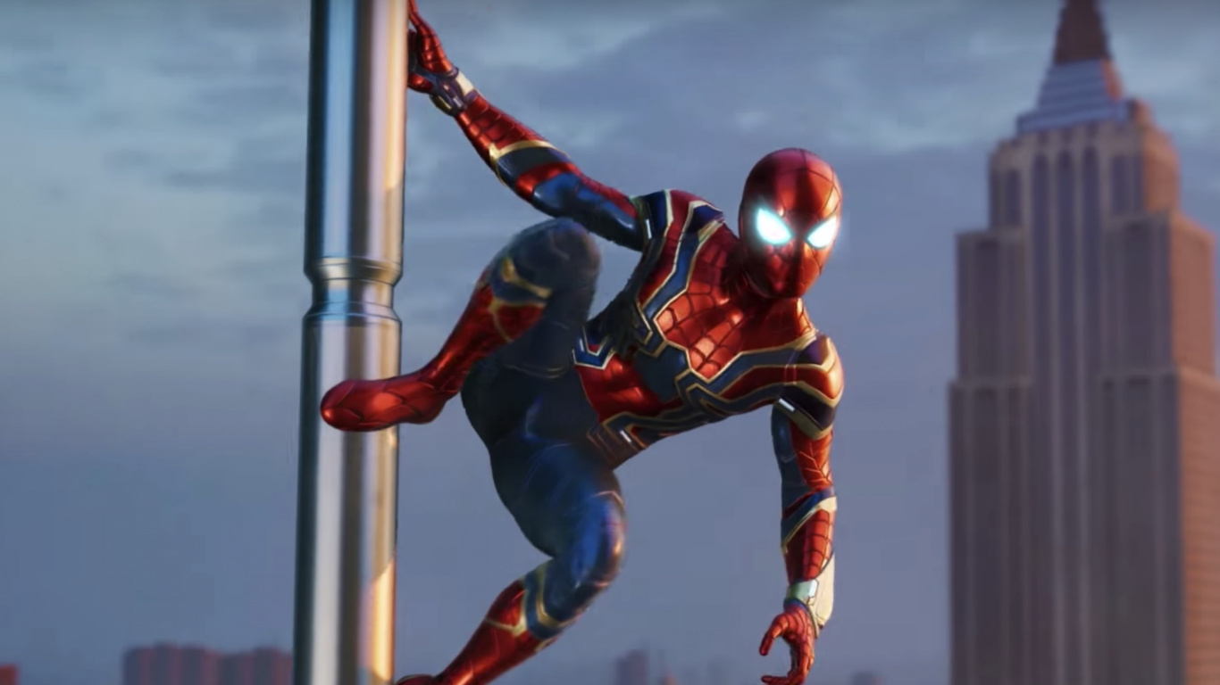 Red and Blue Spider Man Action Figure. Wallpaper in 1366x768 Resolution