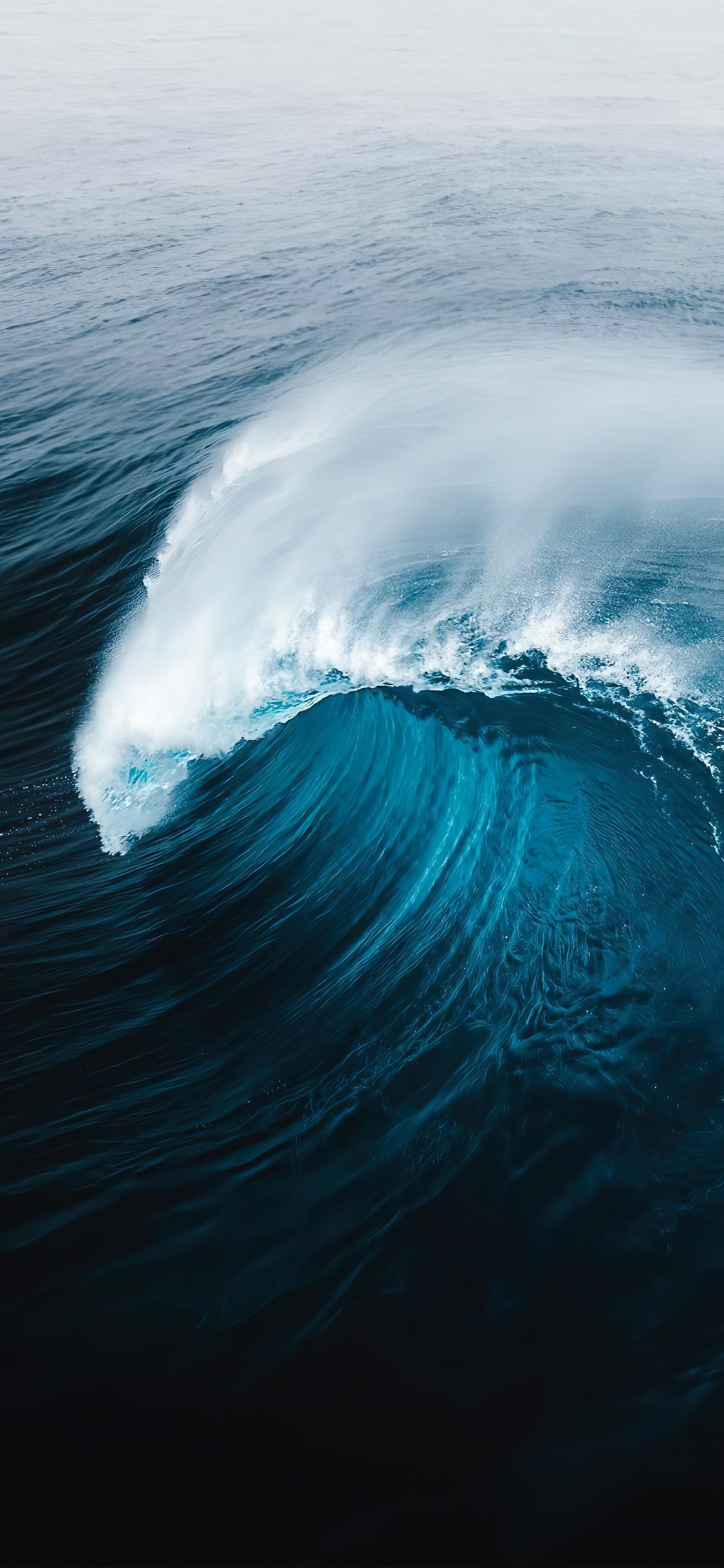 Wave, Water, Liquid, Azure, Fluid. Wallpaper in 1125x2436 Resolution