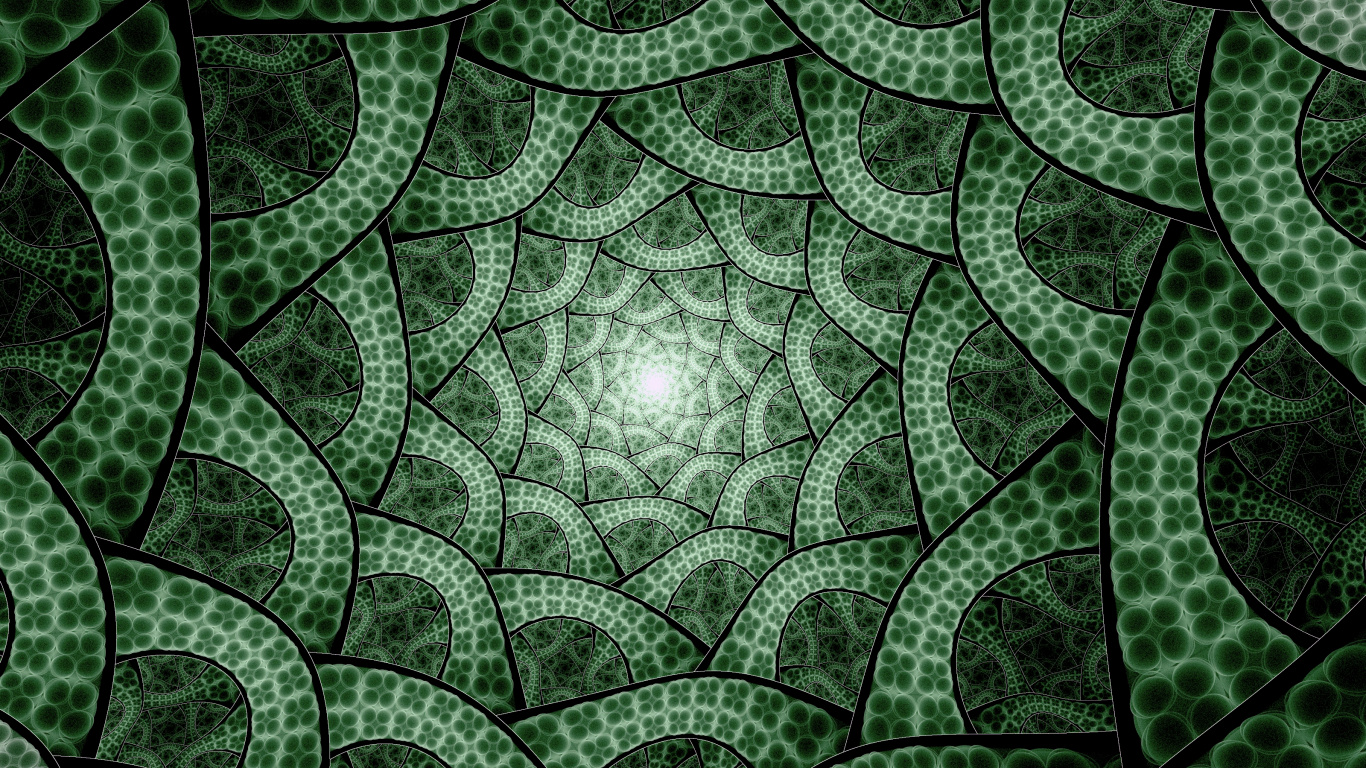 Textil Floral Verde y Blanco. Wallpaper in 1366x768 Resolution