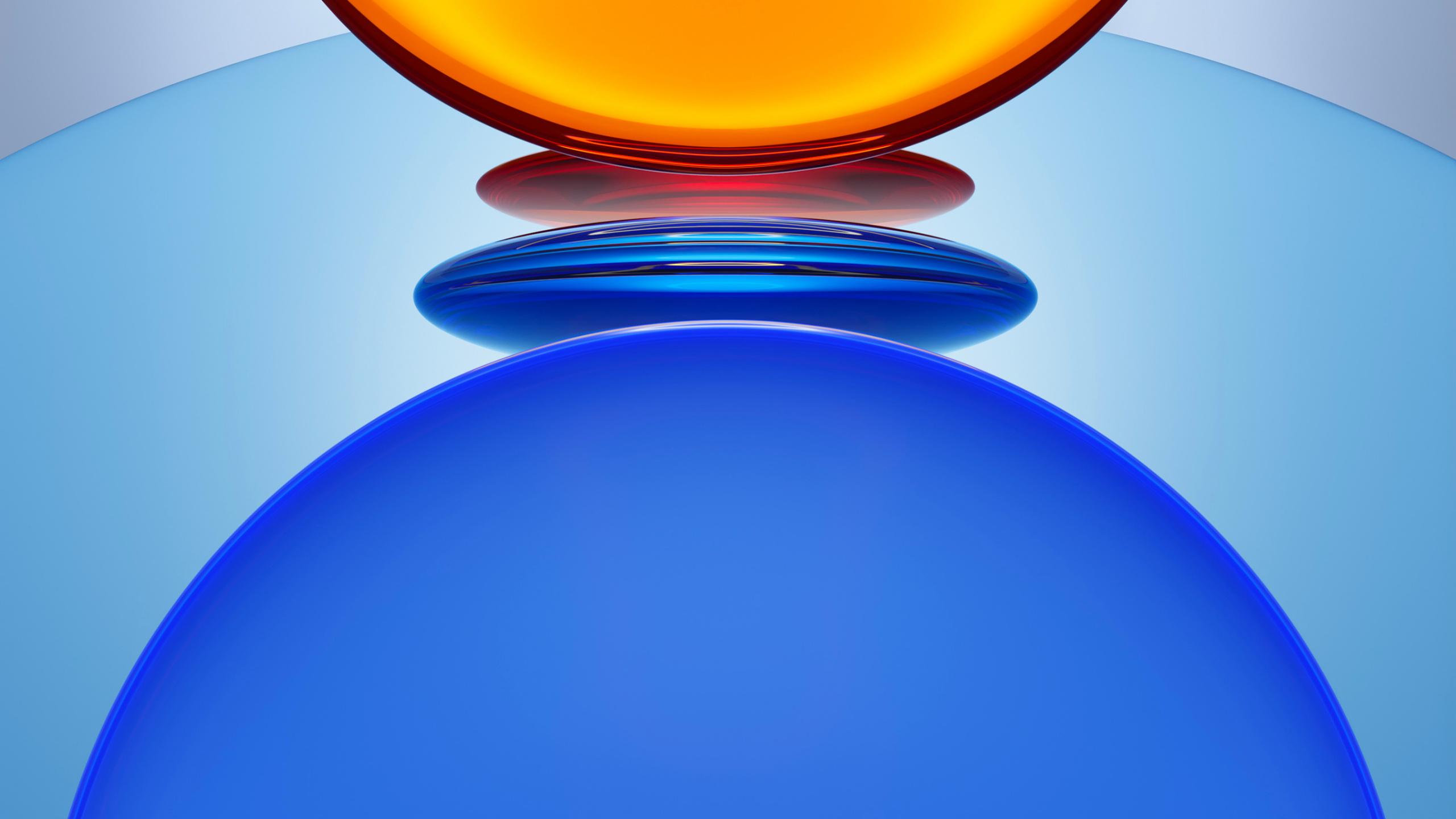 Huawei, Farbigkeit, Blau, Licht, Azure. Wallpaper in 2560x1440 Resolution