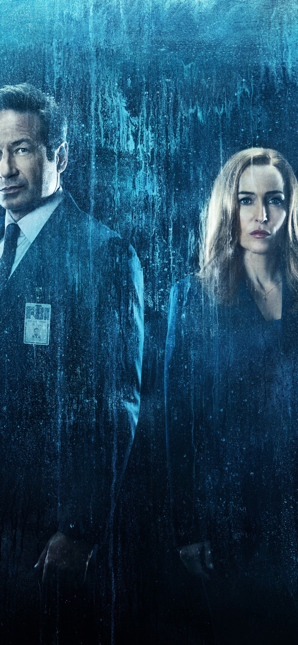 Man and Woman in Blue and White Suit Painting. Wallpaper in 1242x2688 Resolution