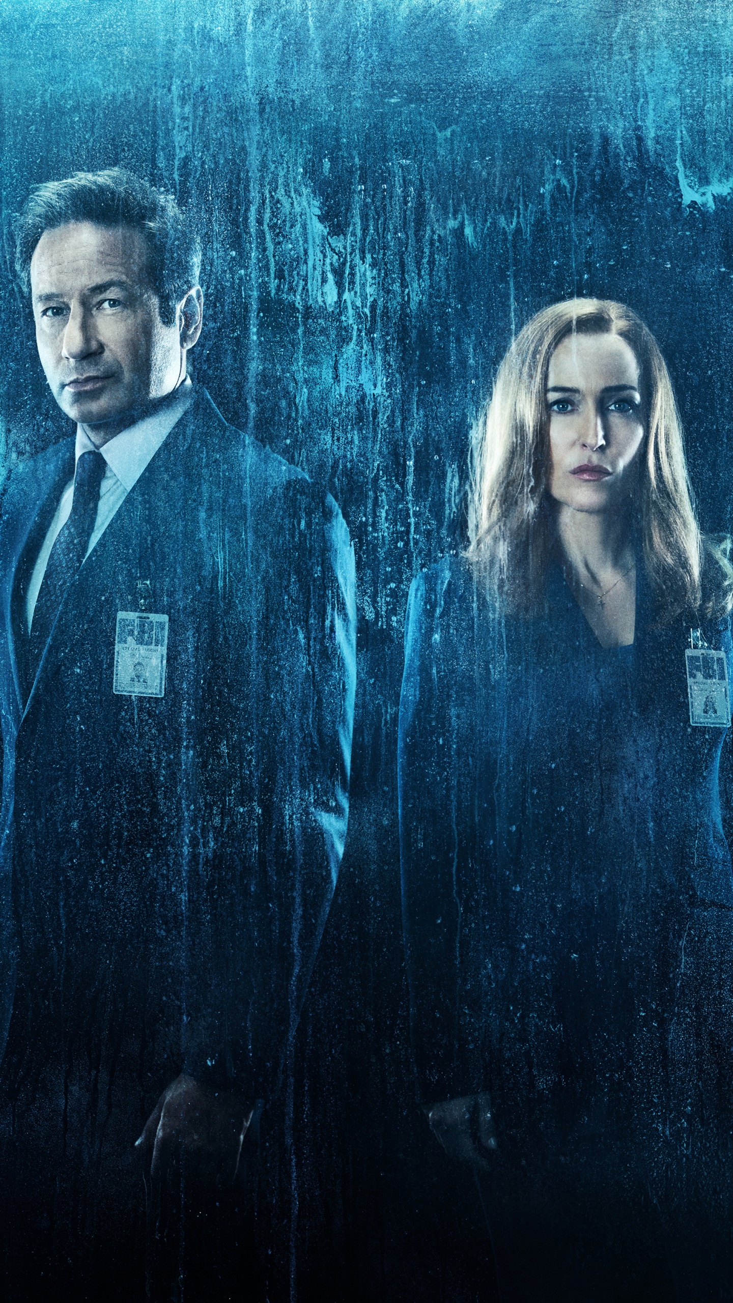 Man and Woman in Blue and White Suit Painting. Wallpaper in 1440x2560 Resolution