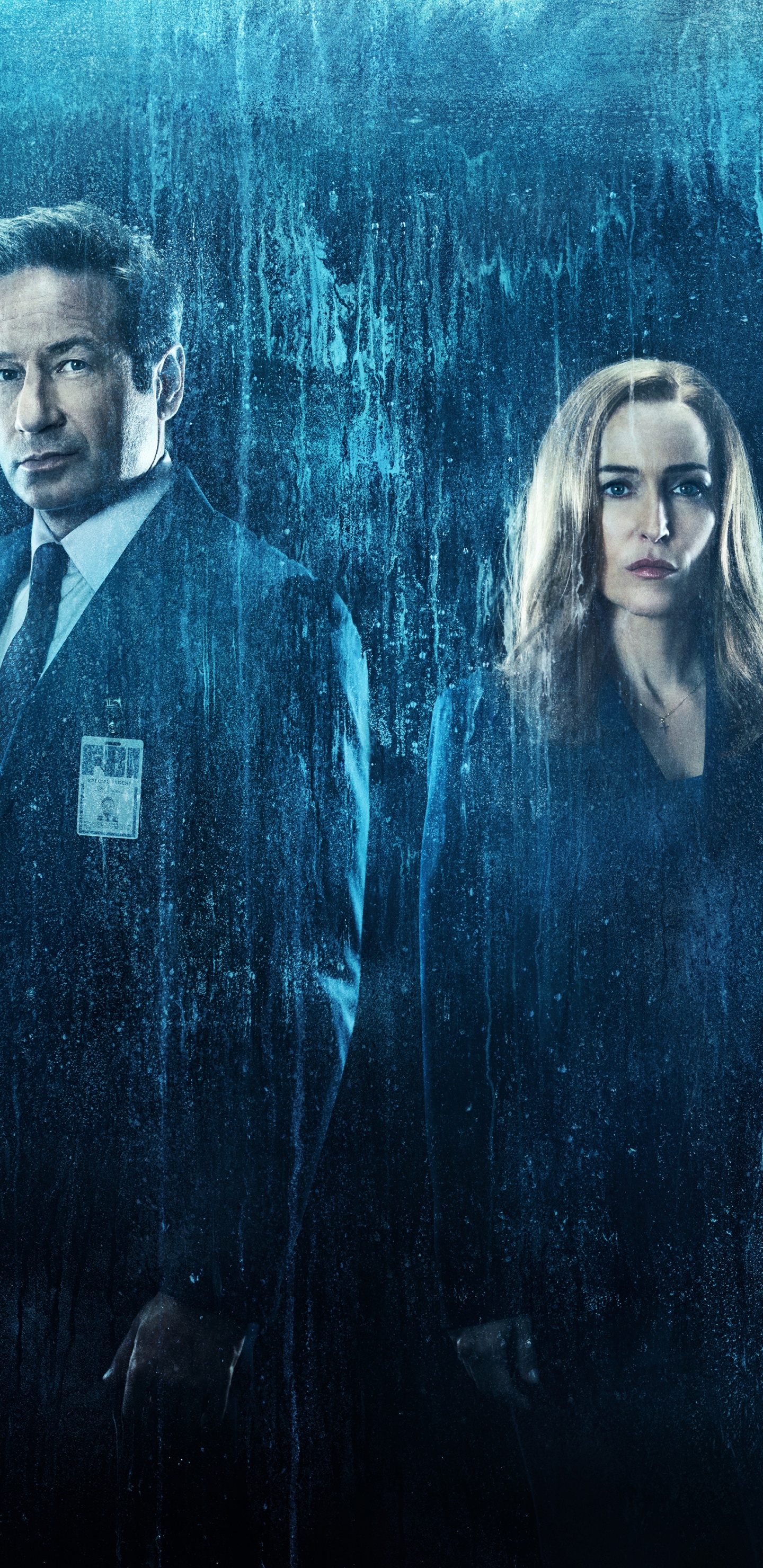 Man and Woman in Blue and White Suit Painting. Wallpaper in 1440x2960 Resolution