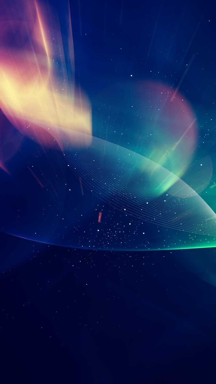 Blue and Green Light in Dark Room. Wallpaper in 750x1334 Resolution