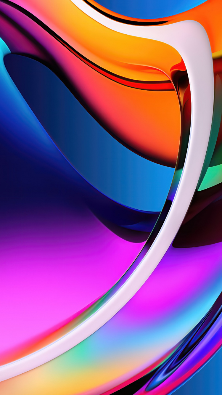 苹果, Ios, 色彩, 光, Azure 壁纸 750x1334 允许