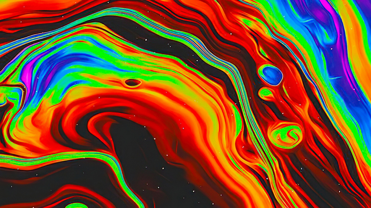 Acrylic Paint, Art, Psychedelic Art, Watercolor Painting, Painting. Wallpaper in 1280x720 Resolution