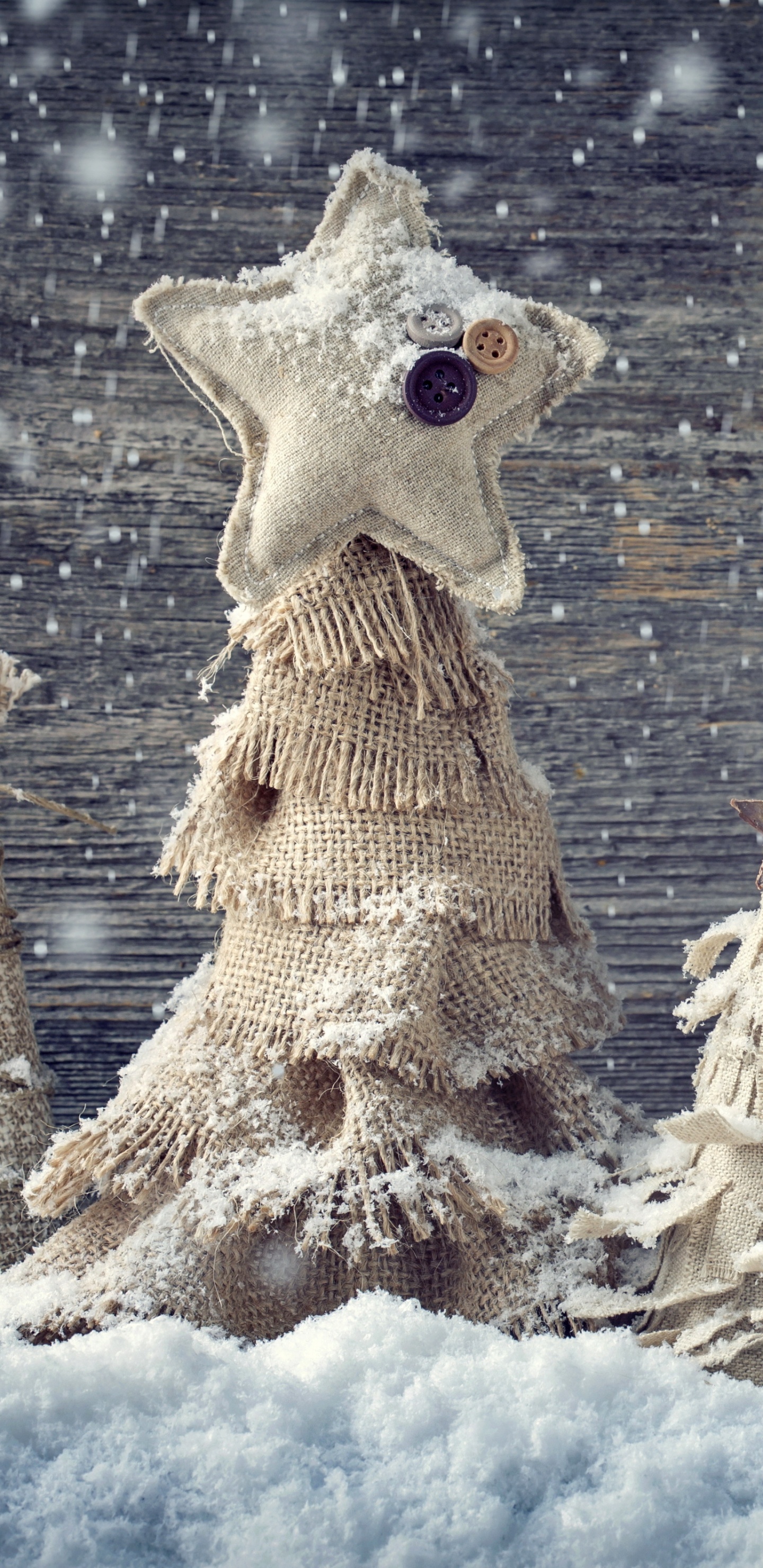 Nochevieja, El Día De Navidad, Decoración de la Navidad, Nieve, Invierno. Wallpaper in 1440x2960 Resolution