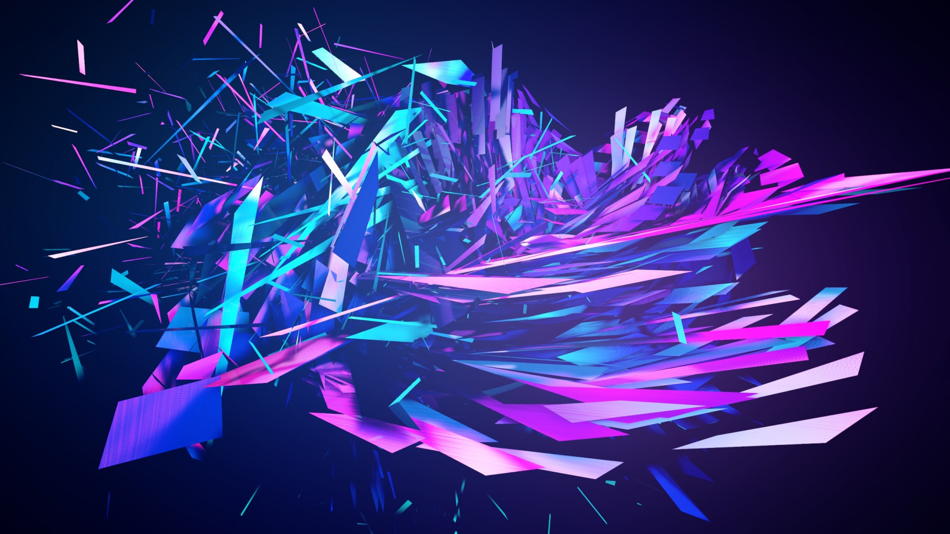 Blue and Pink Abstract Painting. Wallpaper in 1920x1080 Resolution