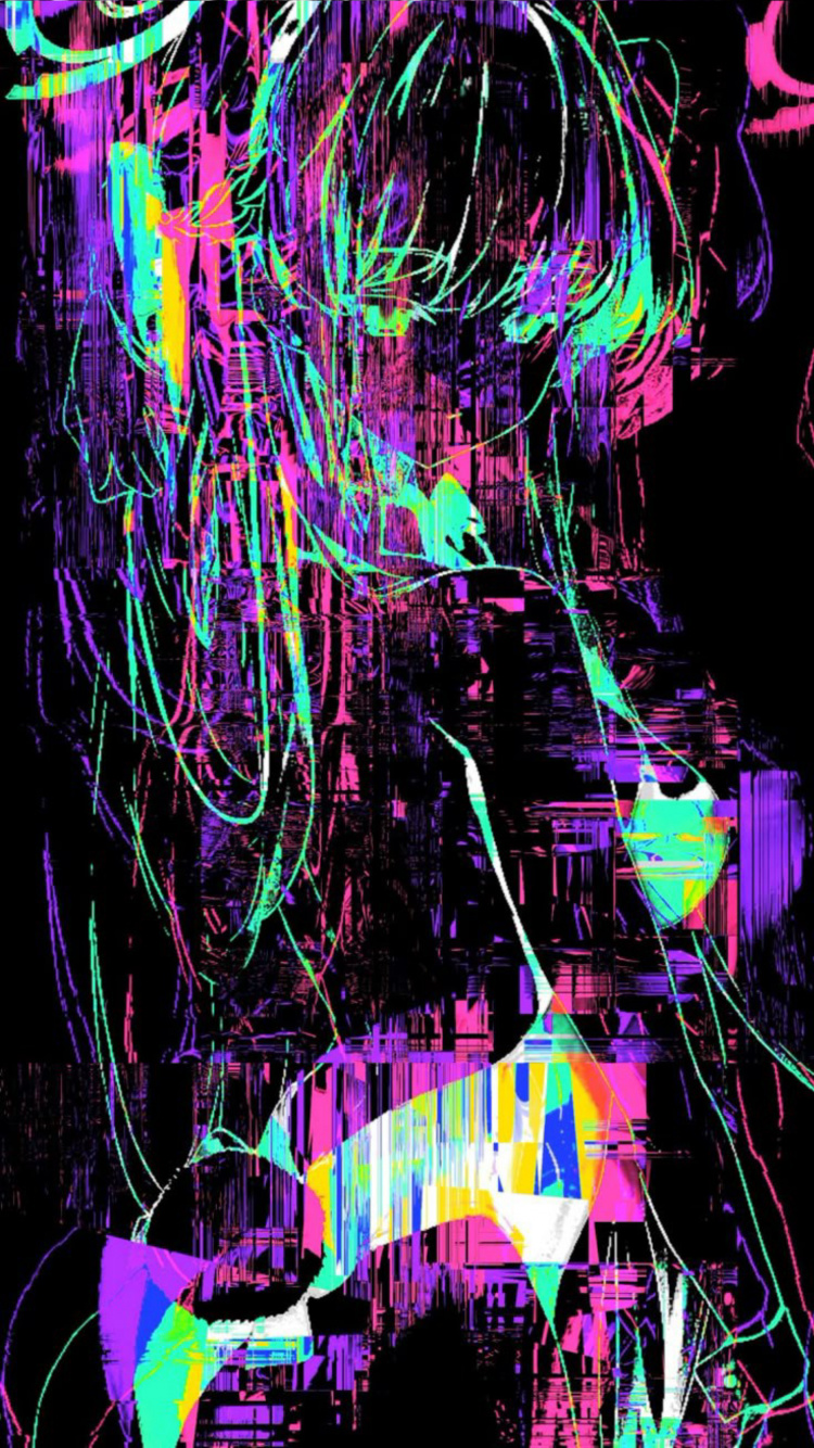 Licht, Grafik-design, Kunst, Glitch Art. Wallpaper in 750x1334 Resolution