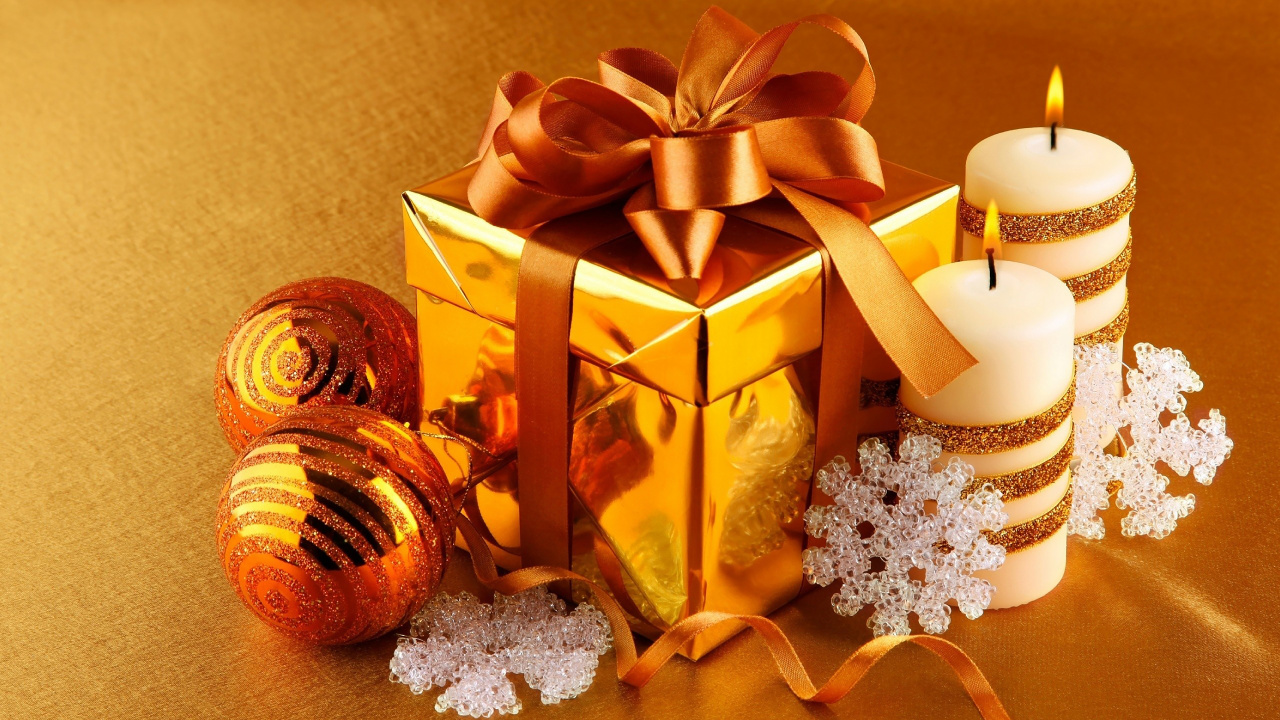 Le Jour De Noël, Ornement de Noël, Présent, Décoration de Noël, Emballage Cadeau. Wallpaper in 1280x720 Resolution