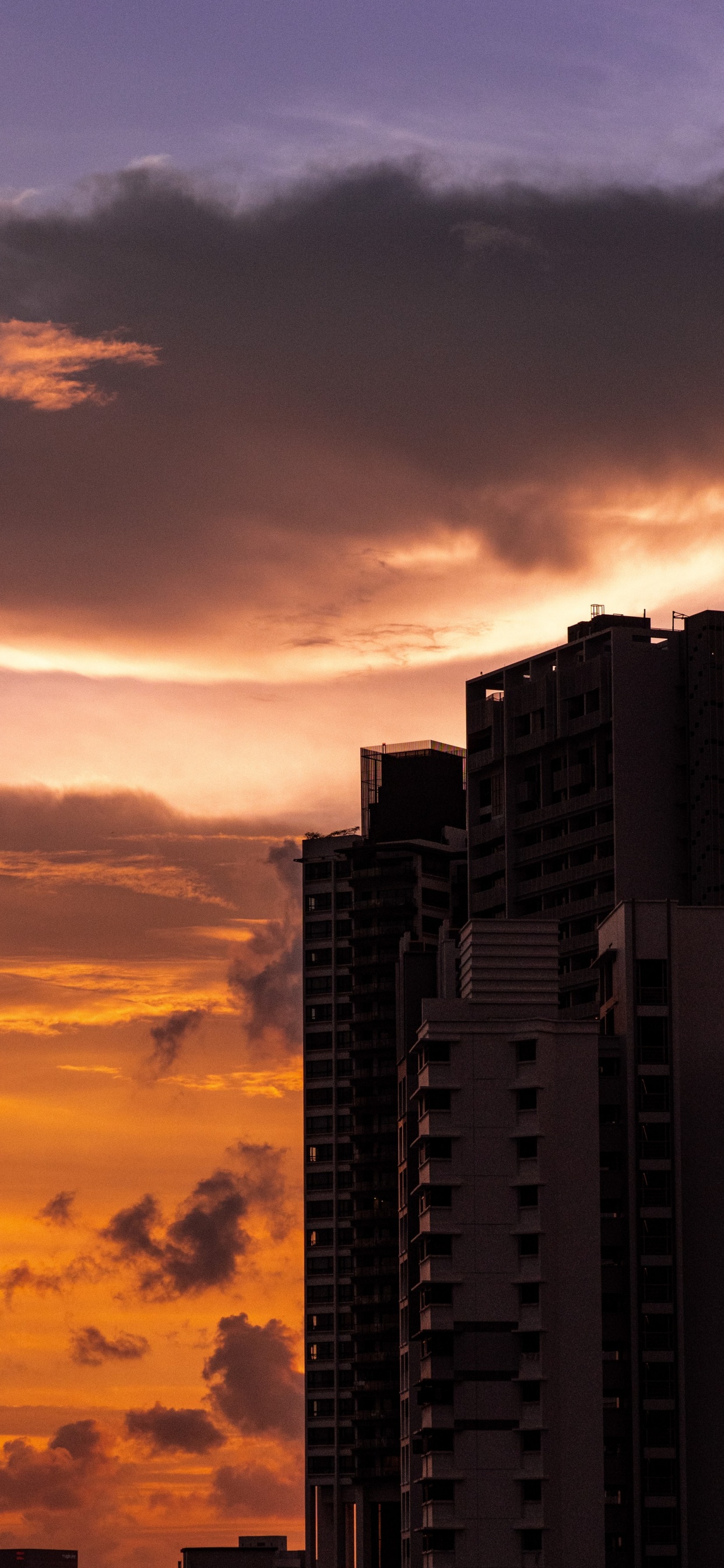 Gratte-ciel, Bâtiment, Atmosphère, Orange, Architecture. Wallpaper in 1242x2688 Resolution