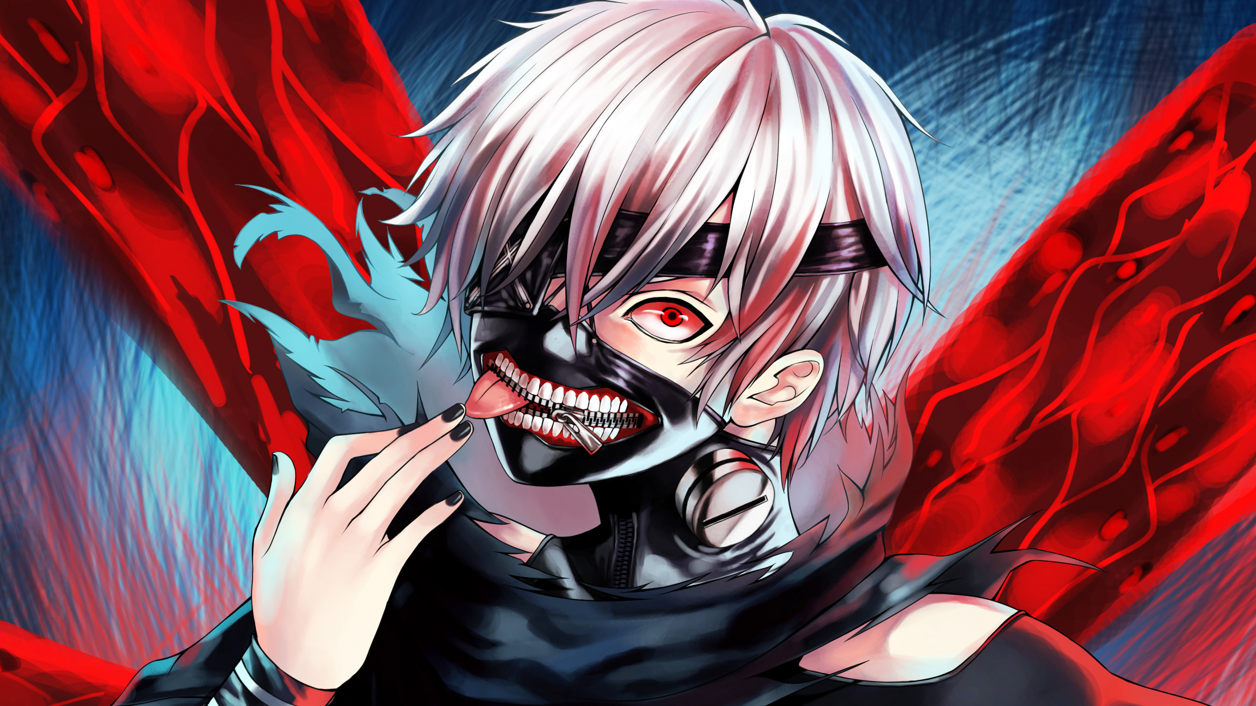 Femme en Robe Noire Personnage D'anime. Wallpaper in 2560x1440 Resolution