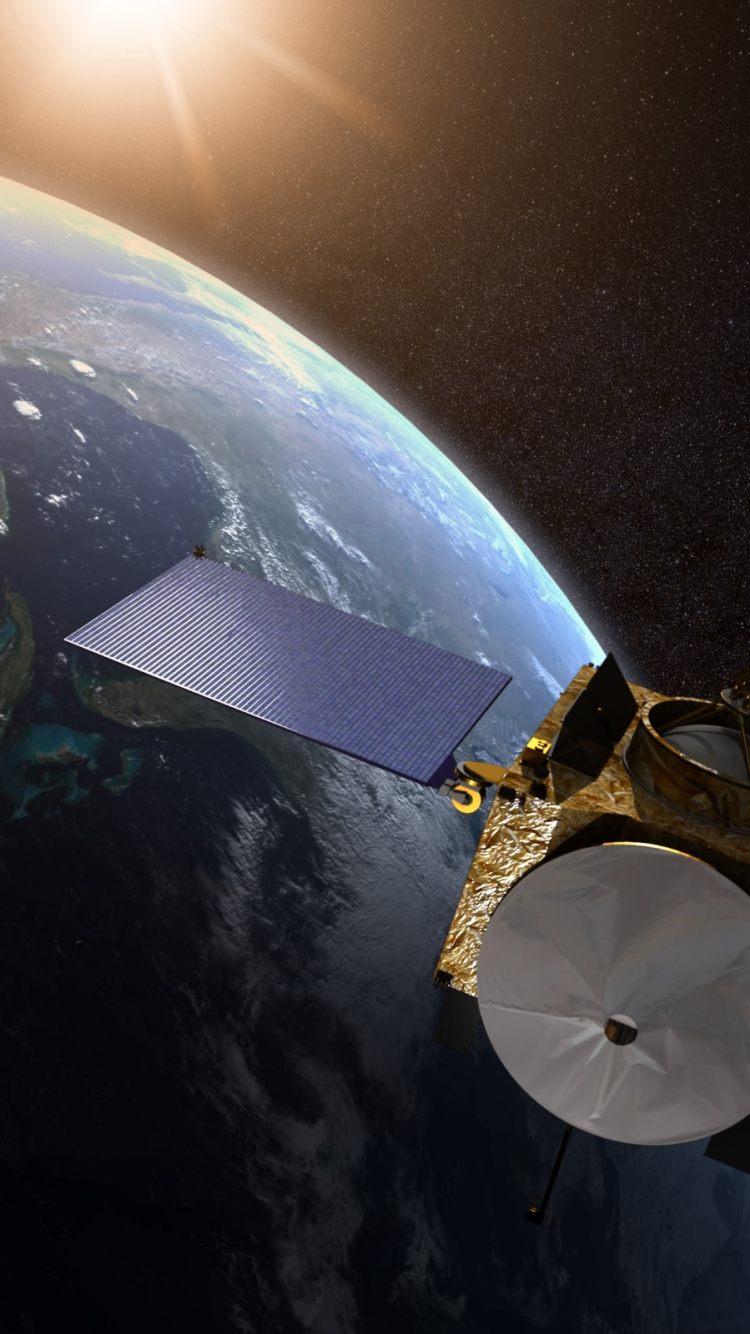 Osiris-rex, Earth, Asteroid, Lander, 101955 Bennu. Wallpaper in 750x1334 Resolution