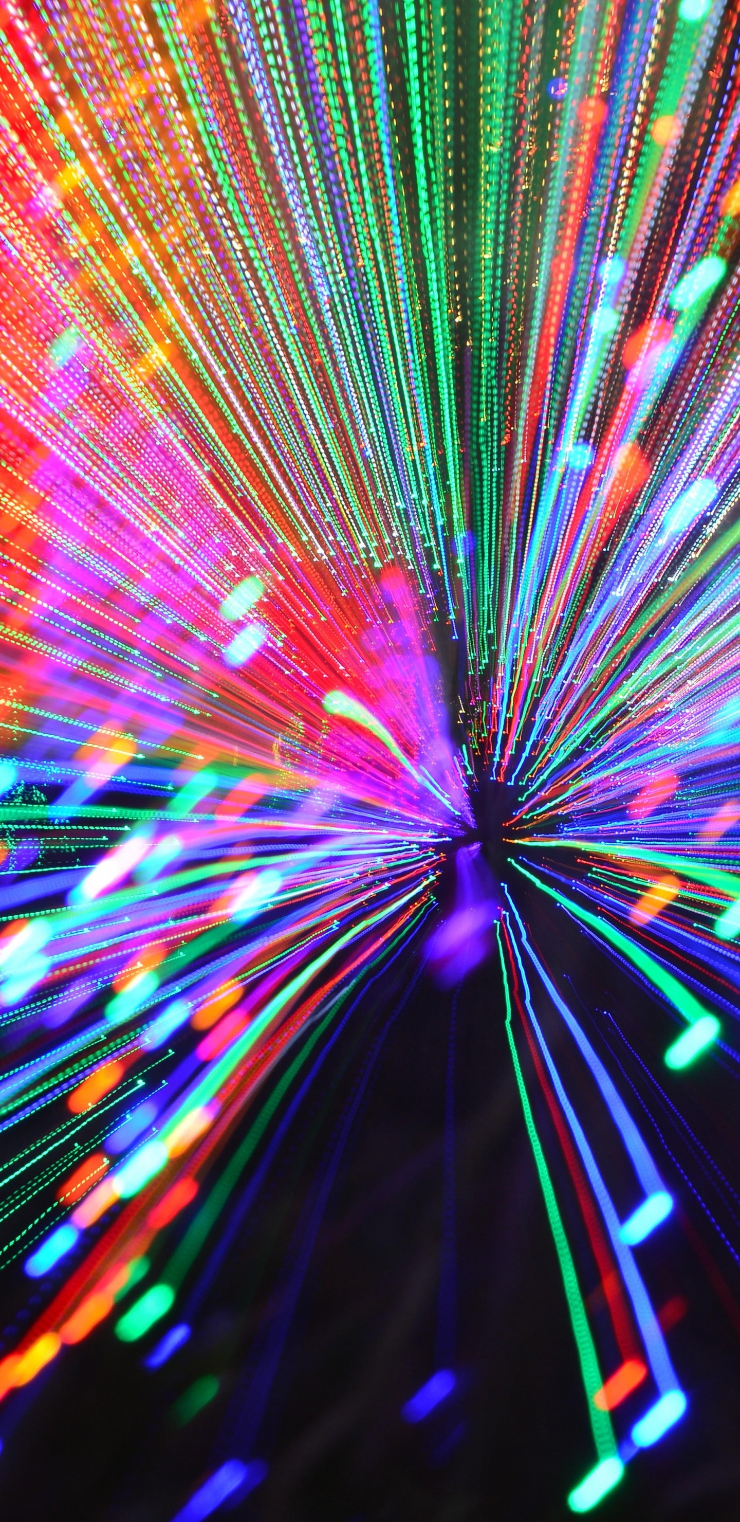 Licht, Symmetrie, Weihnachtsbeleuchtung, Unterhaltung, Raum. Wallpaper in 1440x2960 Resolution