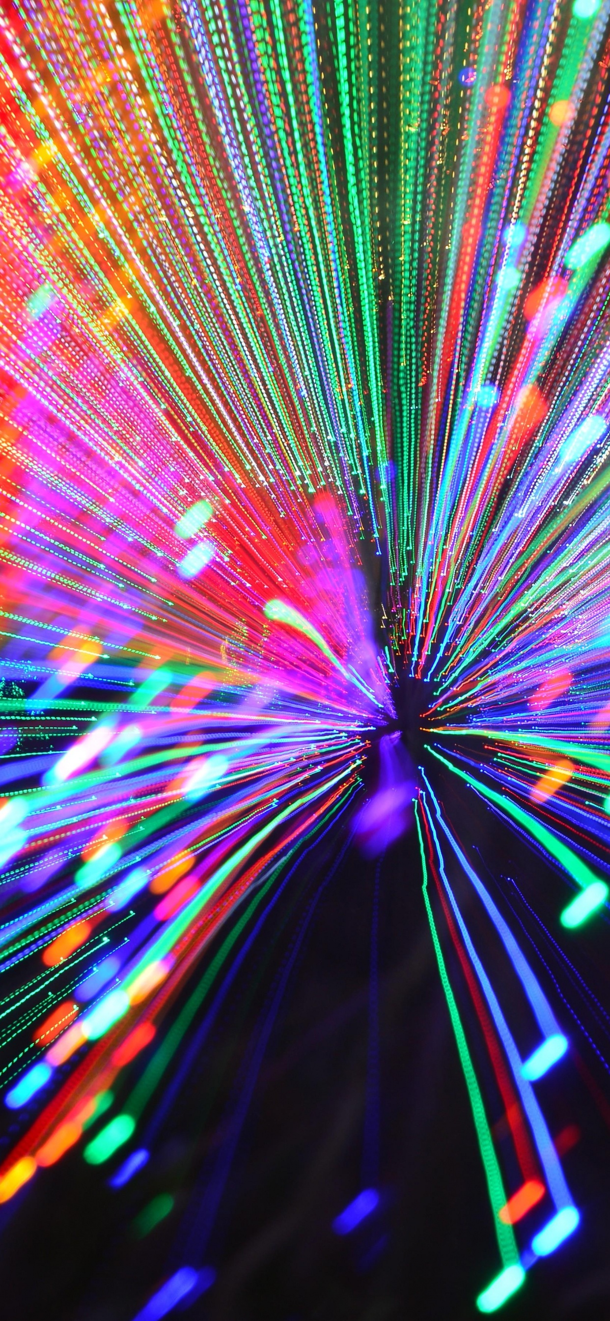 Light, Lighting, Symmetry, Christmas Lights, Entertainment. Wallpaper in 1242x2688 Resolution