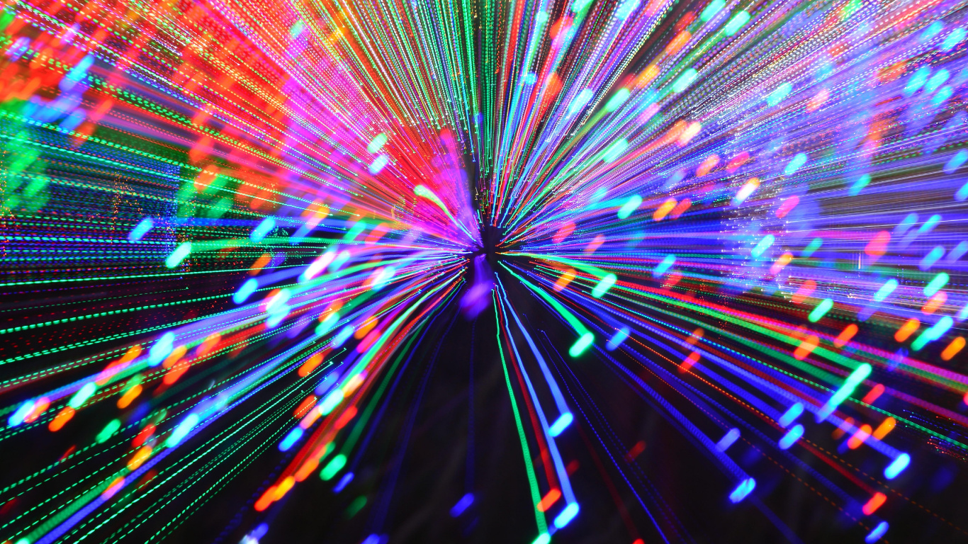 Luz, Simetría, Luces de Navidad, Entretenimiento, Espacio. Wallpaper in 1366x768 Resolution