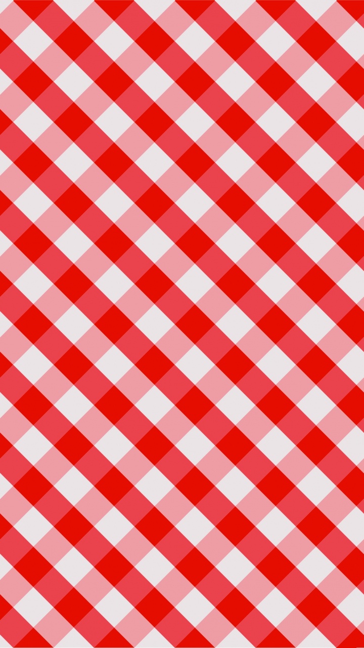 Rot-weiß Kariertes Textil. Wallpaper in 720x1280 Resolution