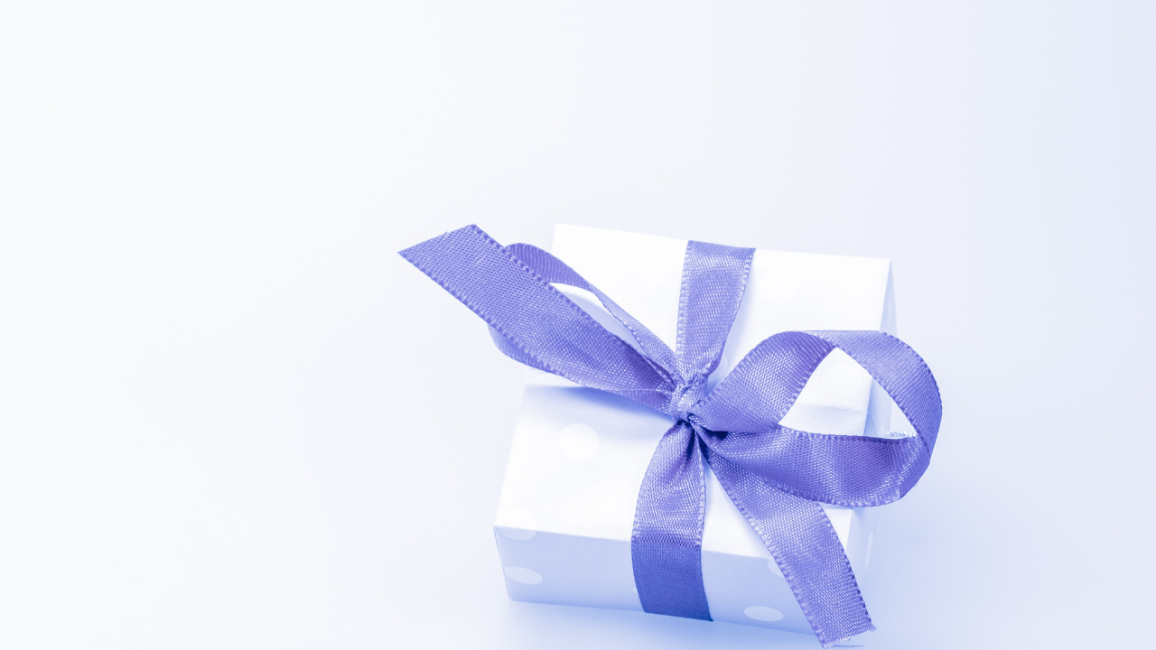 Geschenk, Geschenkkarte, Geschenkpapier, Multifunktionsleiste, Blau. Wallpaper in 1280x720 Resolution