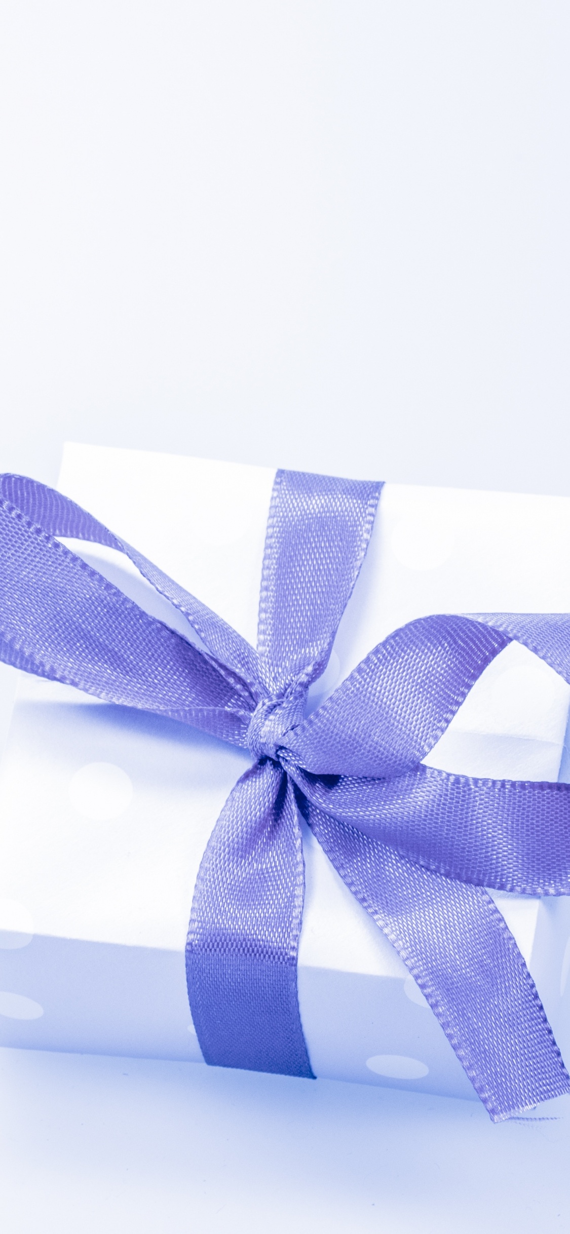 礼物, 礼品卡, 礼品包装, 丝带, 紫罗兰色 壁纸 1125x2436 允许