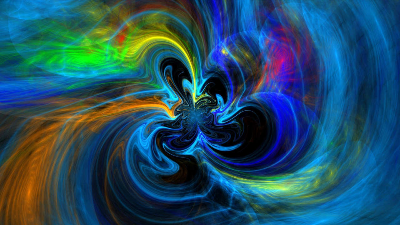 Blaue Und Lila Abstrakte Malerei. Wallpaper in 1280x720 Resolution