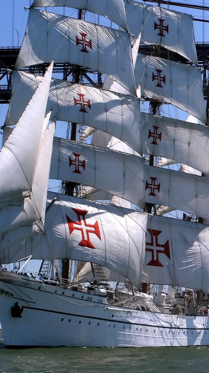 高船, 船只, 扬帆, Barquentine, 帆船 壁纸 720x1280 允许