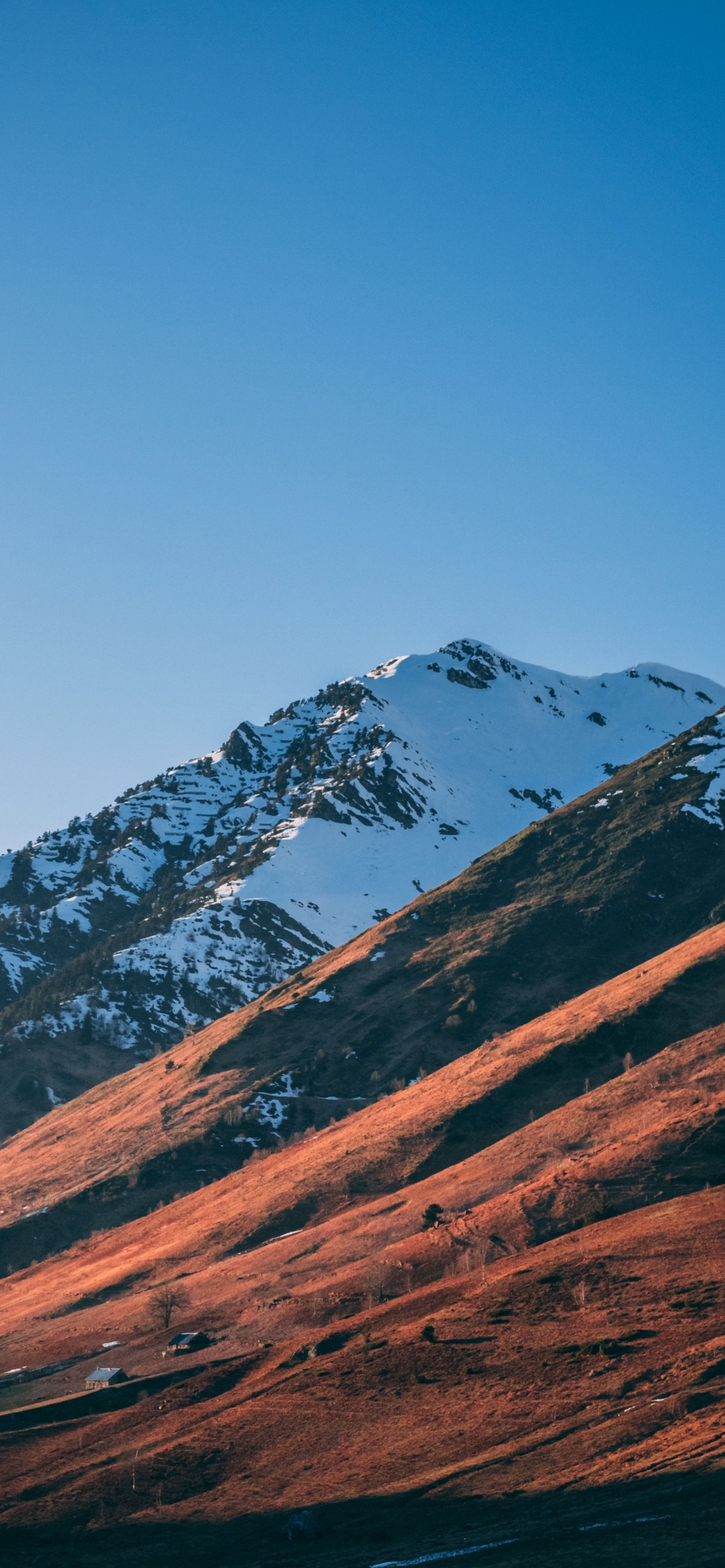 Nieve, Naturaleza, Montaña, Colina, Invierno. Wallpaper in 1242x2688 Resolution