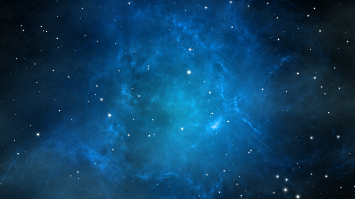 Blue and White Galaxy Illustration. Wallpaper in 1366x768 Resolution