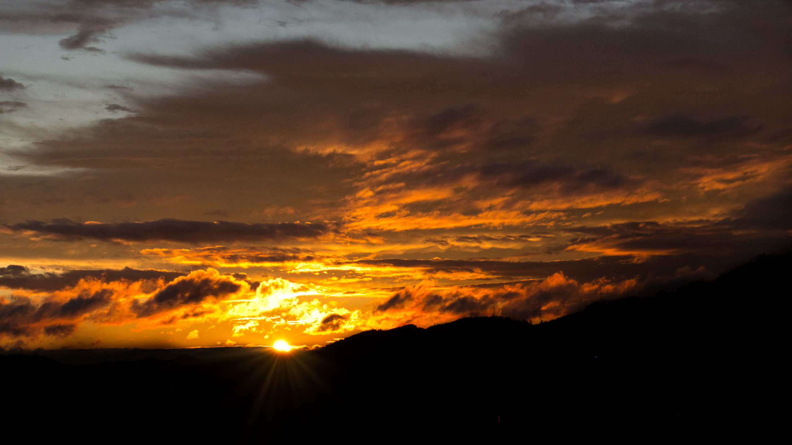 Atmosphère, L'écorégion, Ambre, Afterglow, Orange. Wallpaper in 2560x1440 Resolution