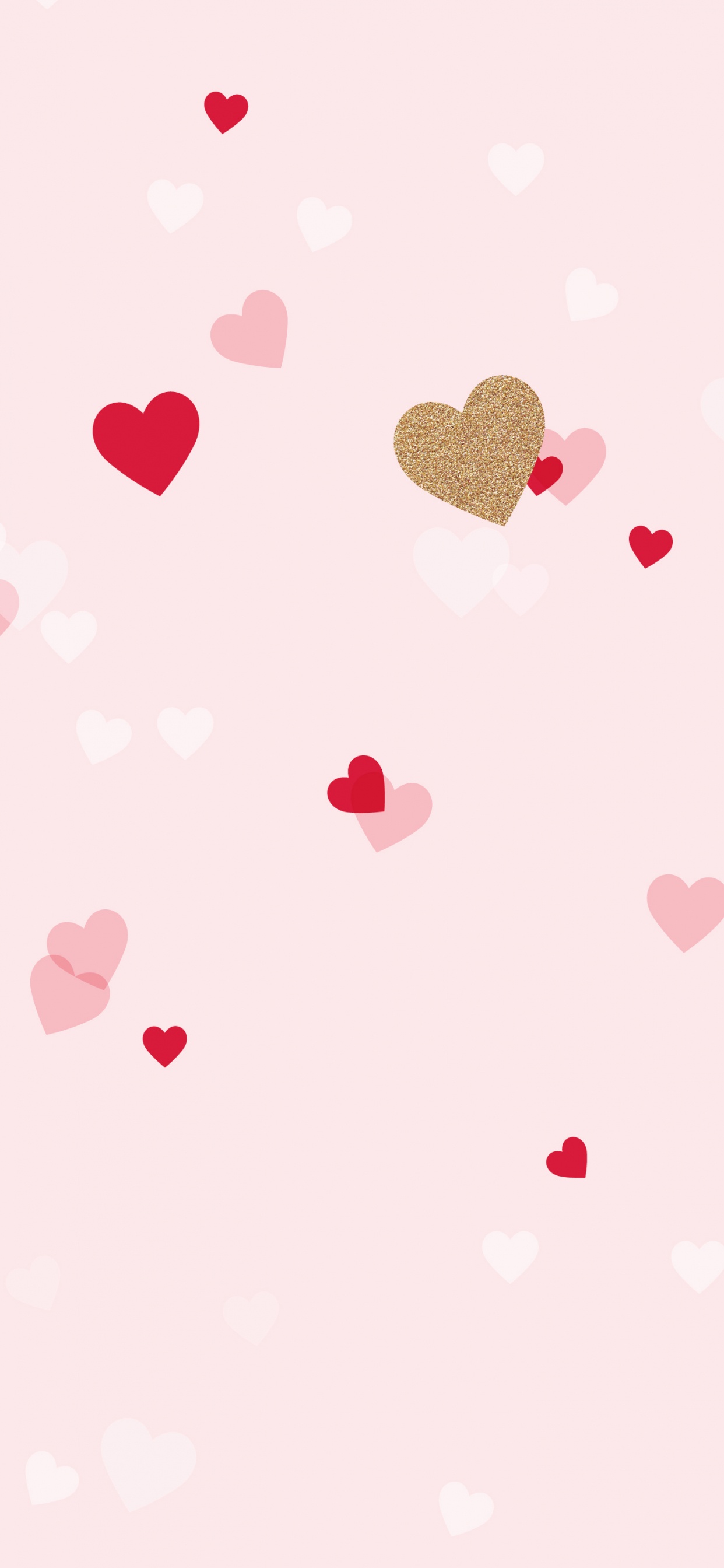 Coraz, Rosa, el Día de San Valentín, Patrón, Diseño. Wallpaper in 1242x2688 Resolution