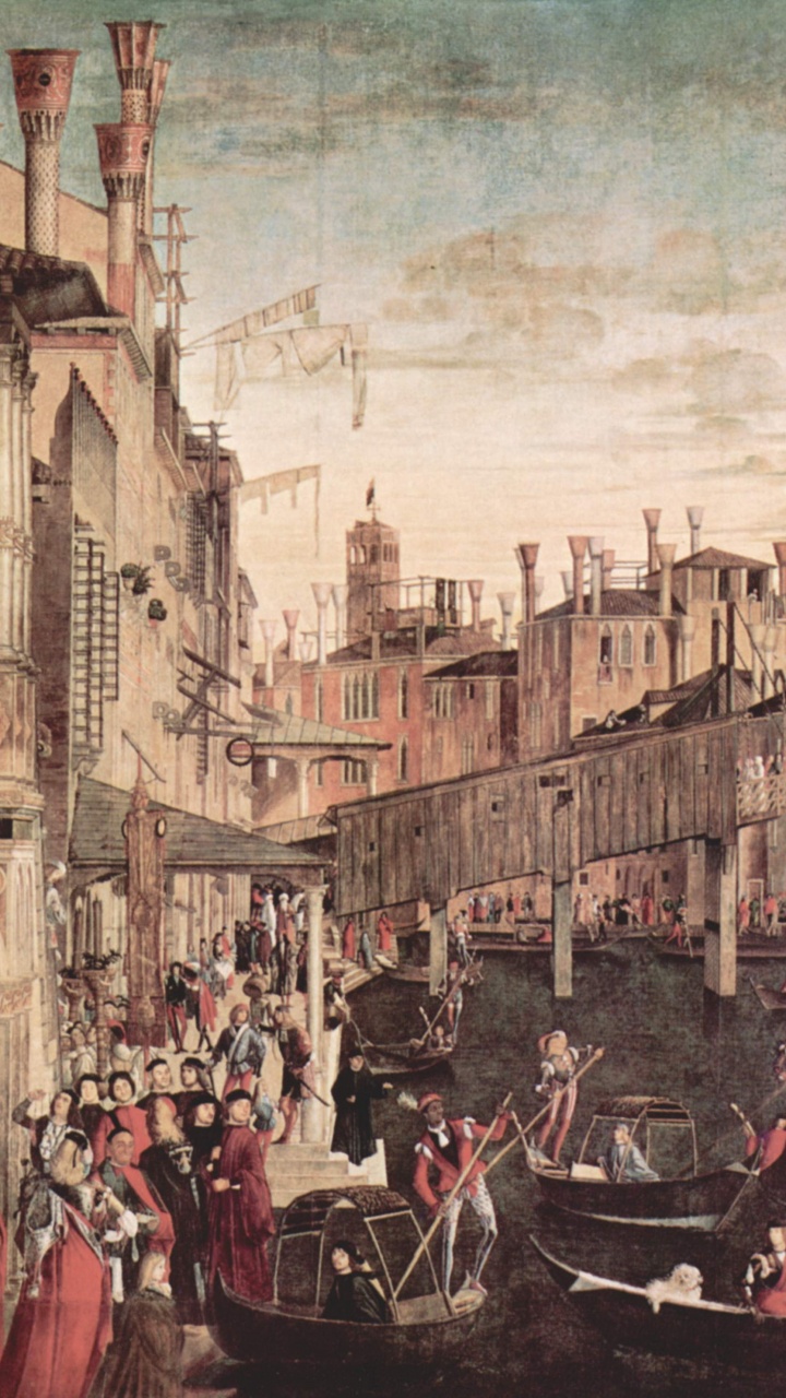 Gente Montando en Barco Pintando. Wallpaper in 720x1280 Resolution