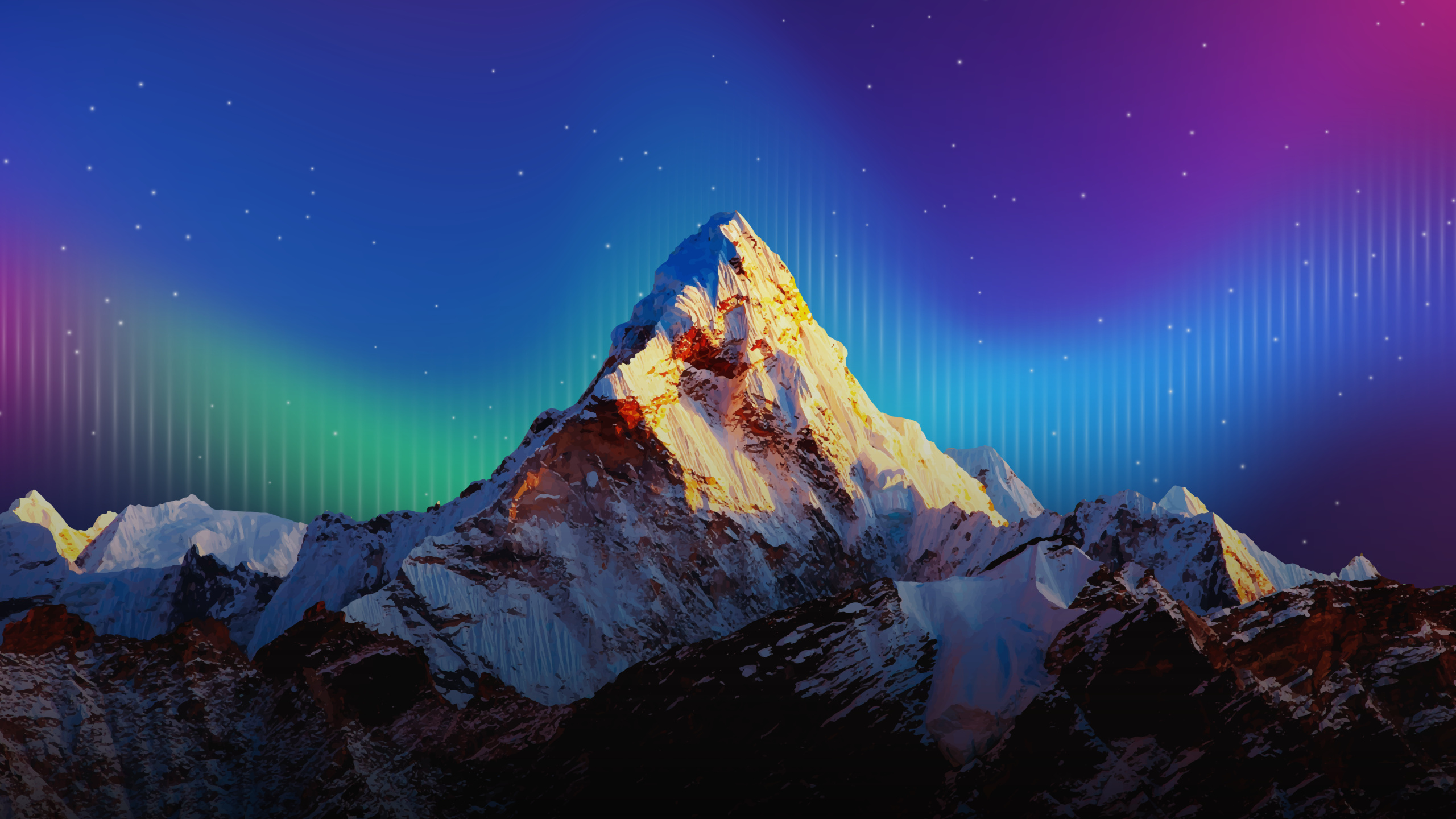 Landscape, Mount Everest, Mountain, Nature, Natural Landscape. Wallpaper in 2560x1440 Resolution